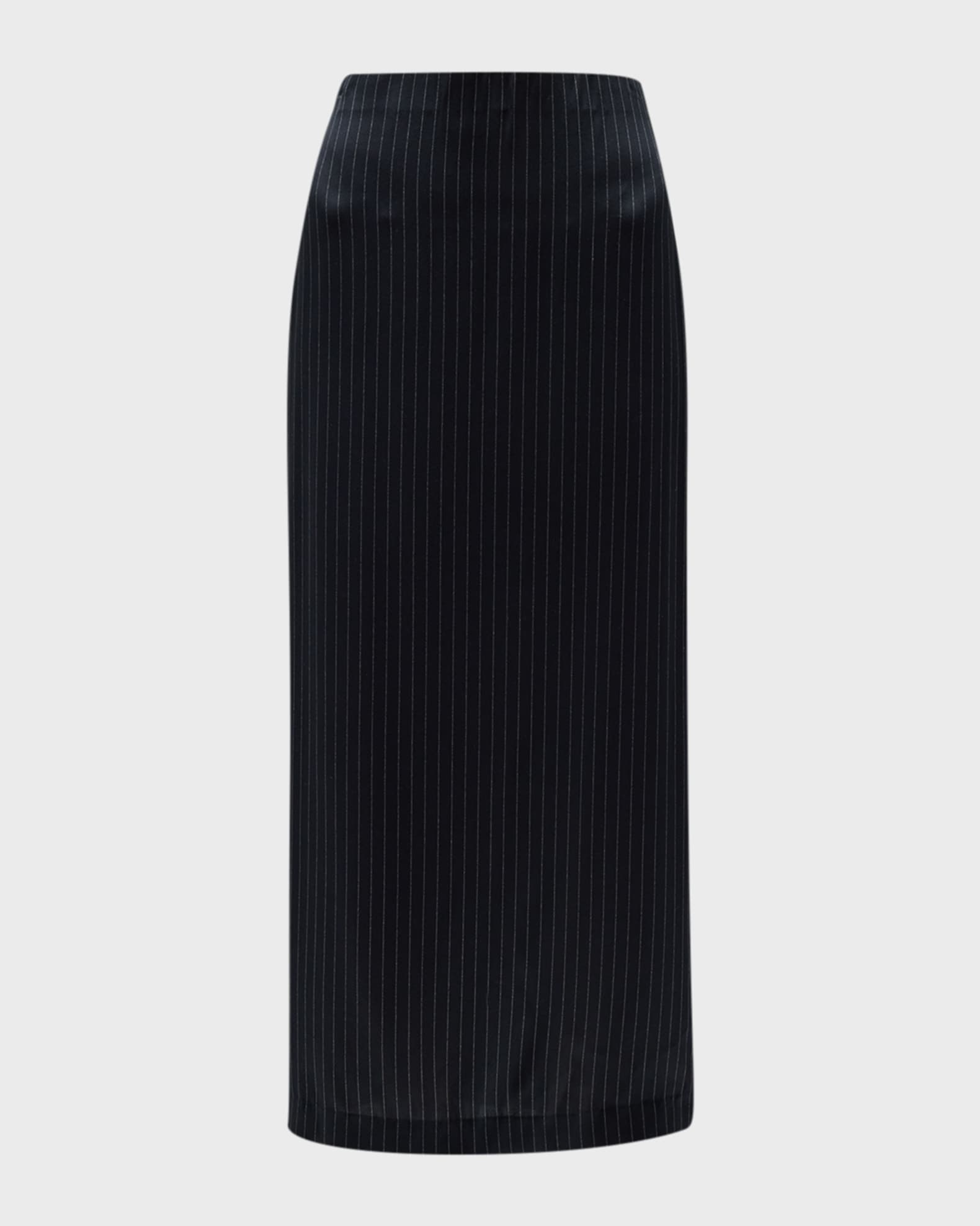 Vince Slim Midi Pinstripe Pencil Skirt