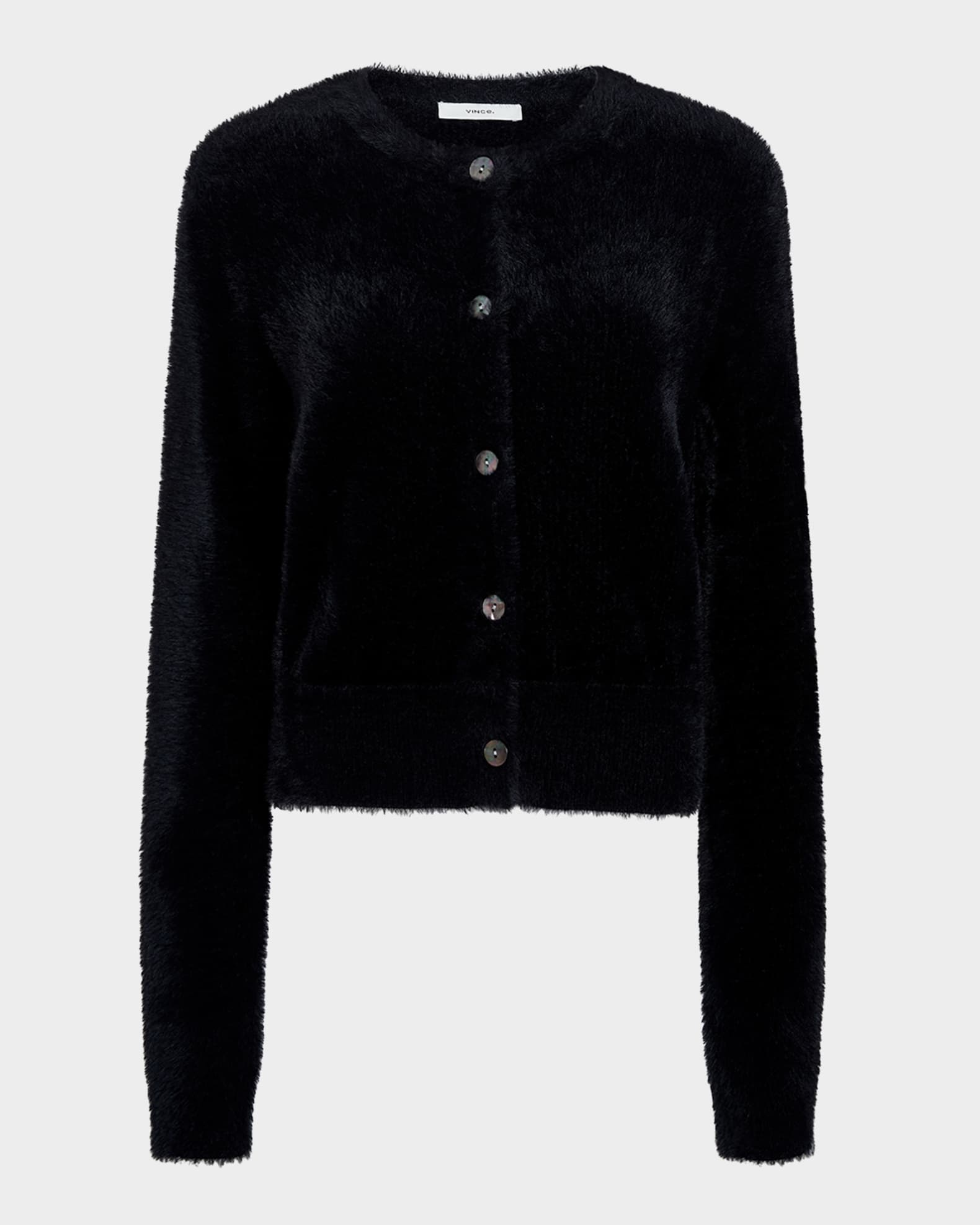 Mother-of-Pearl Eyelash Knit Cardigan 0