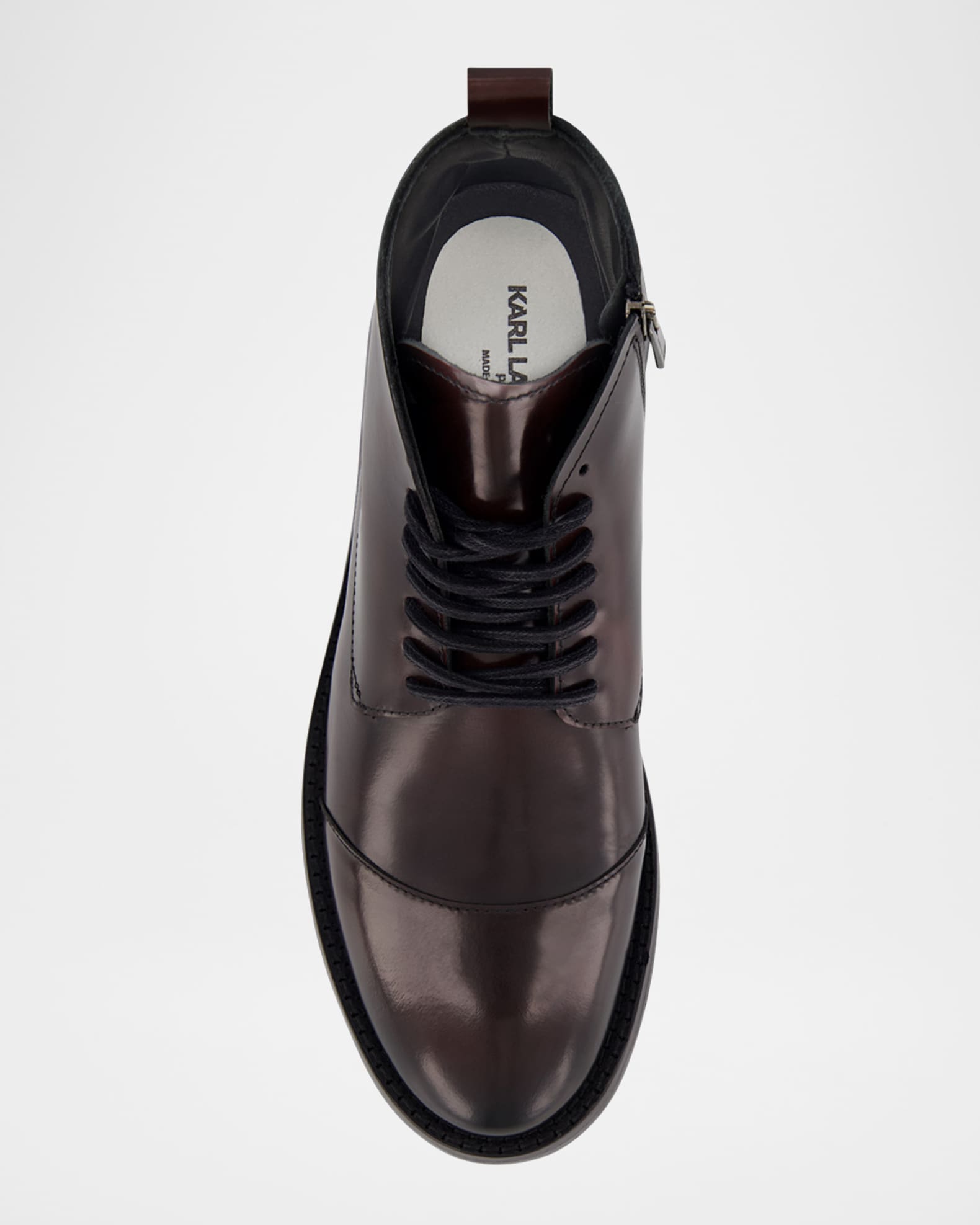 Karl Lagerfeld Paris Men's Side Zip Leather Chukka Boots Neiman Marcus