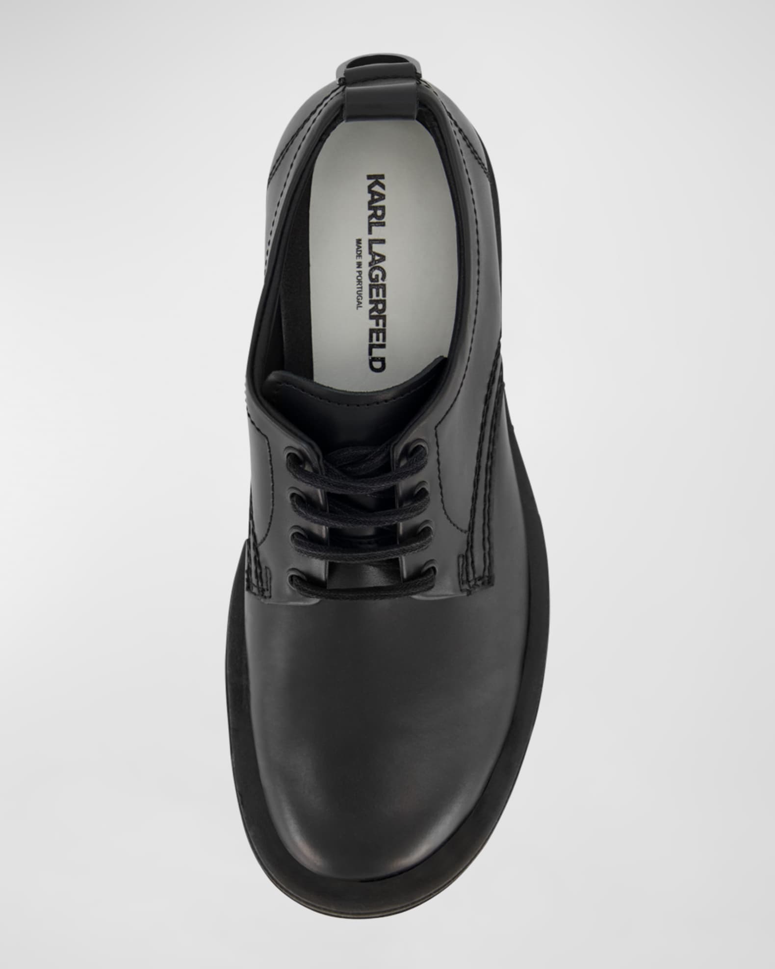 Men's Plain Toe Leather Derby Shoes