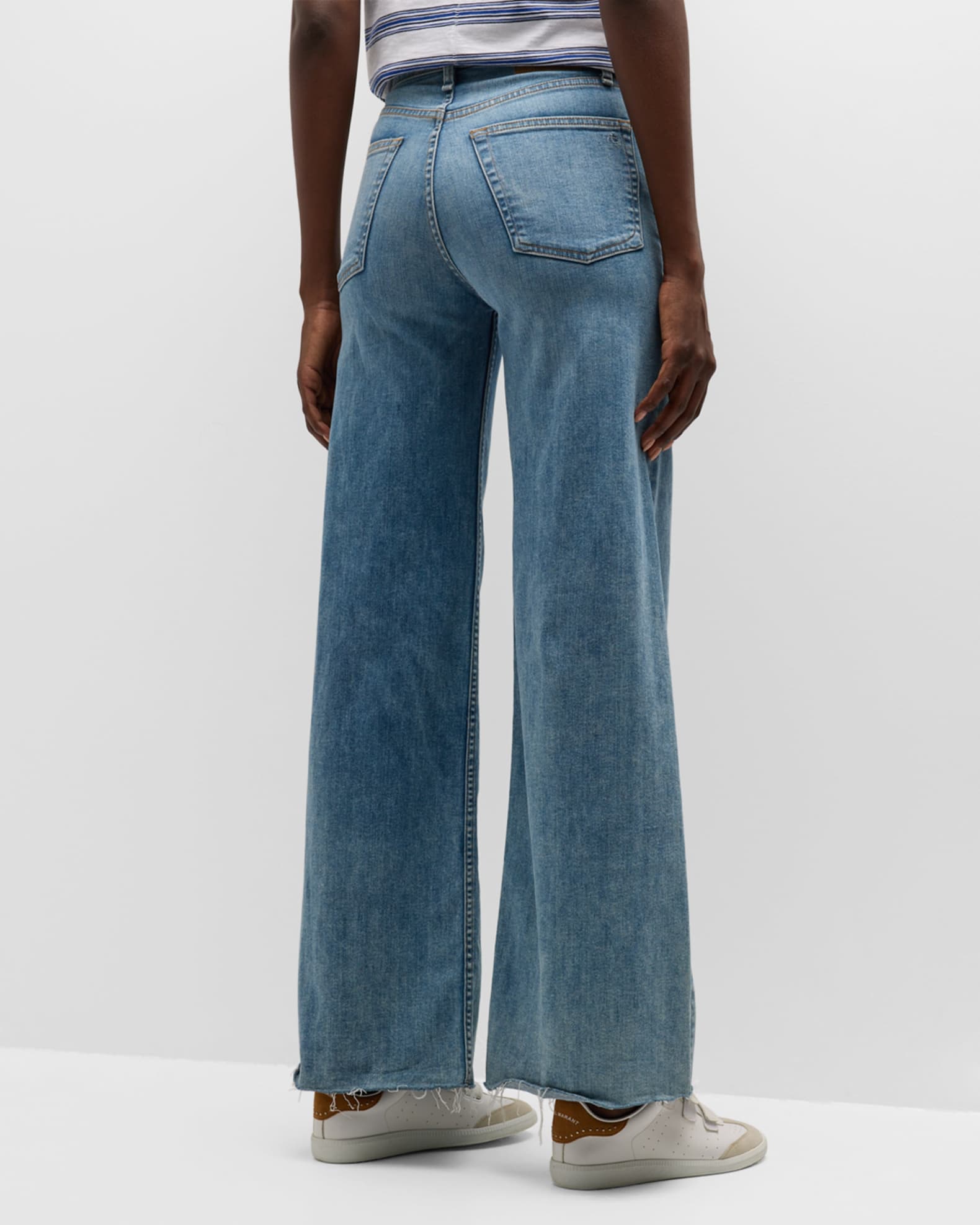 Rag & Bone Sofie Wide-Leg High Stretch Jeans | Neiman Marcus