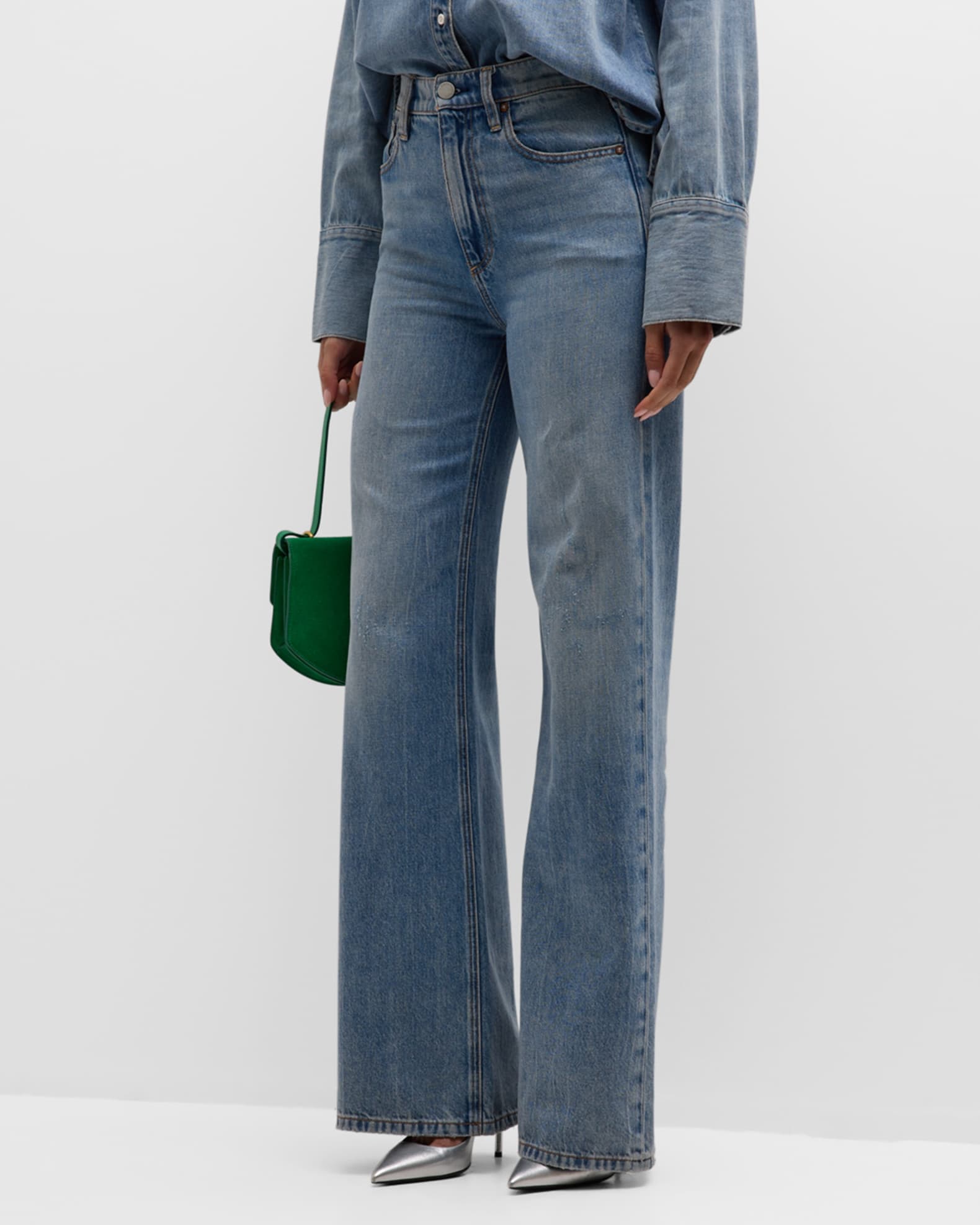 Weezy High-Rise Wide-Leg Jeans 1