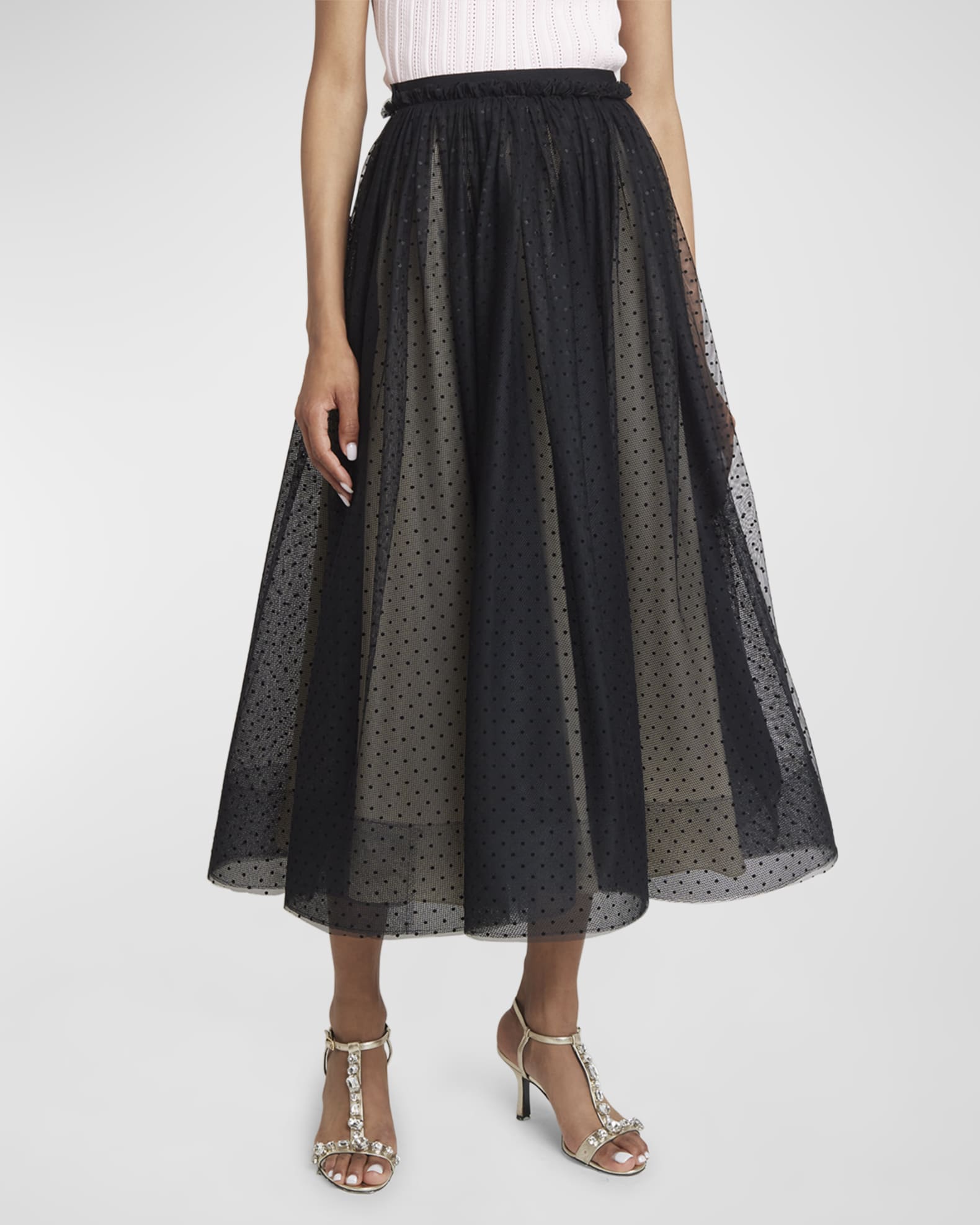 Tulle midi skirt 9mm outlet