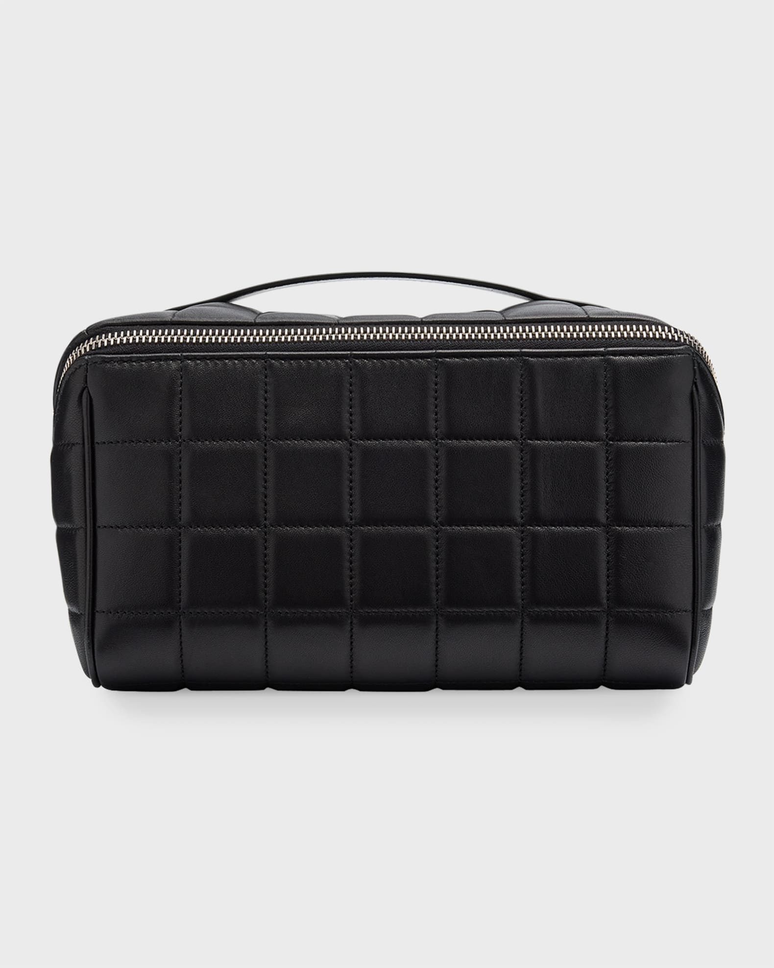 Saint Laurent Men's Paris Quilted Leather Toiletry Bag