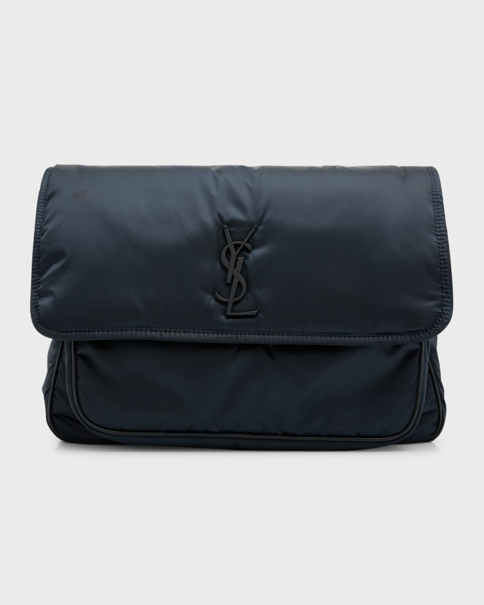 Saint Laurent Men's Niki YSL Messenger Bag in Nylon | Neiman