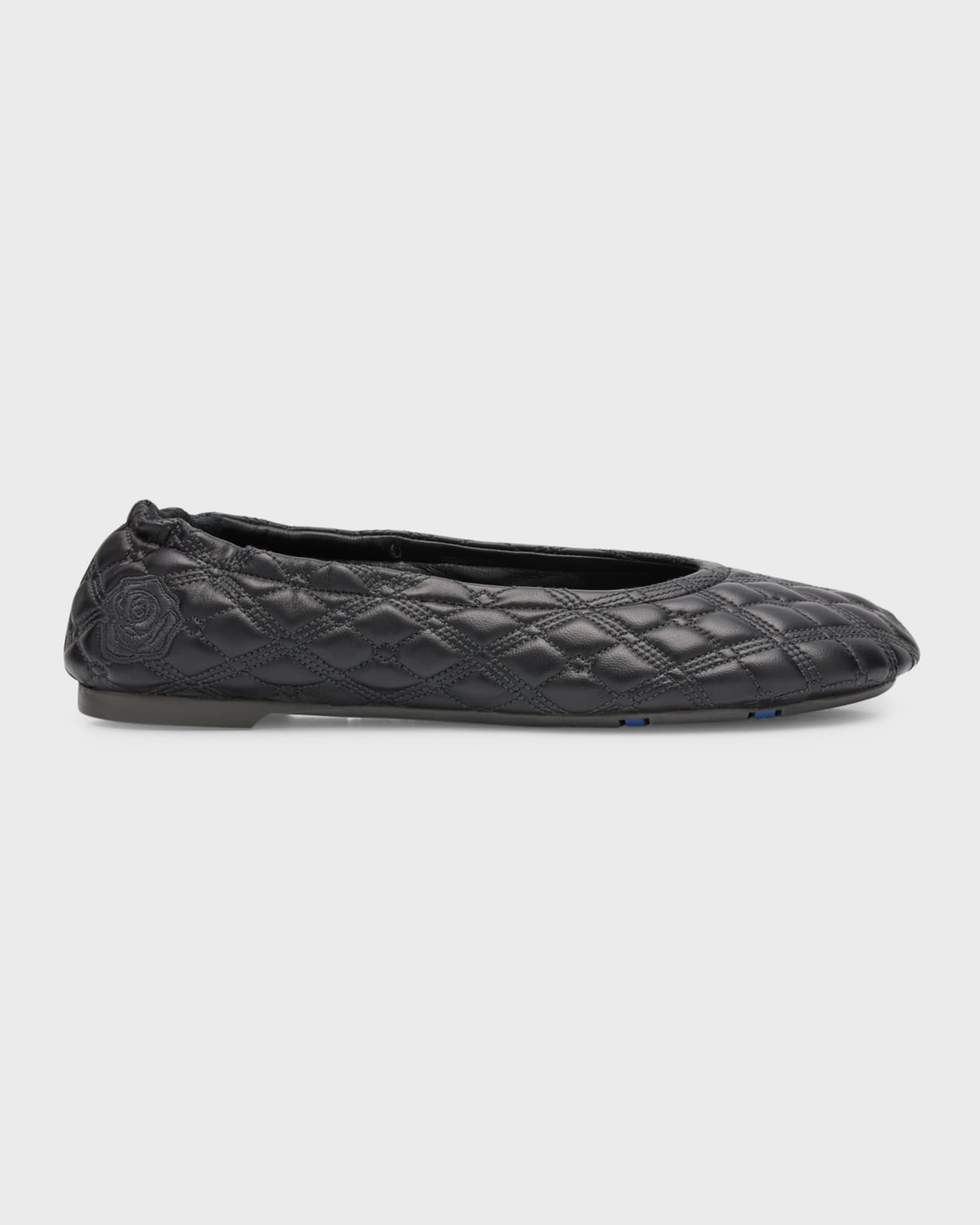 Sadler Quilted Lambskin Ballerina Flats 0