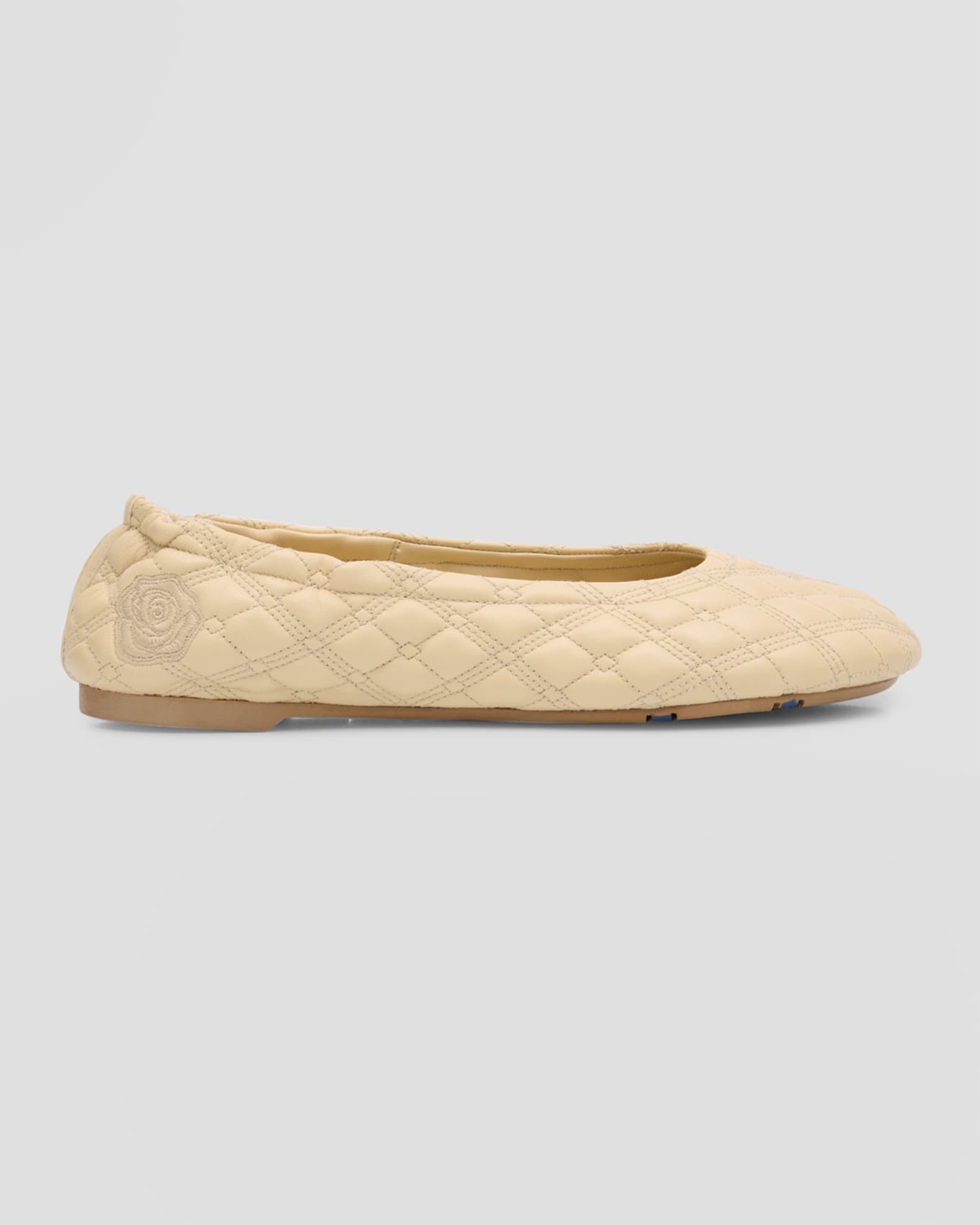 Sadler Quilted Lambskin Ballerina Flats 0
