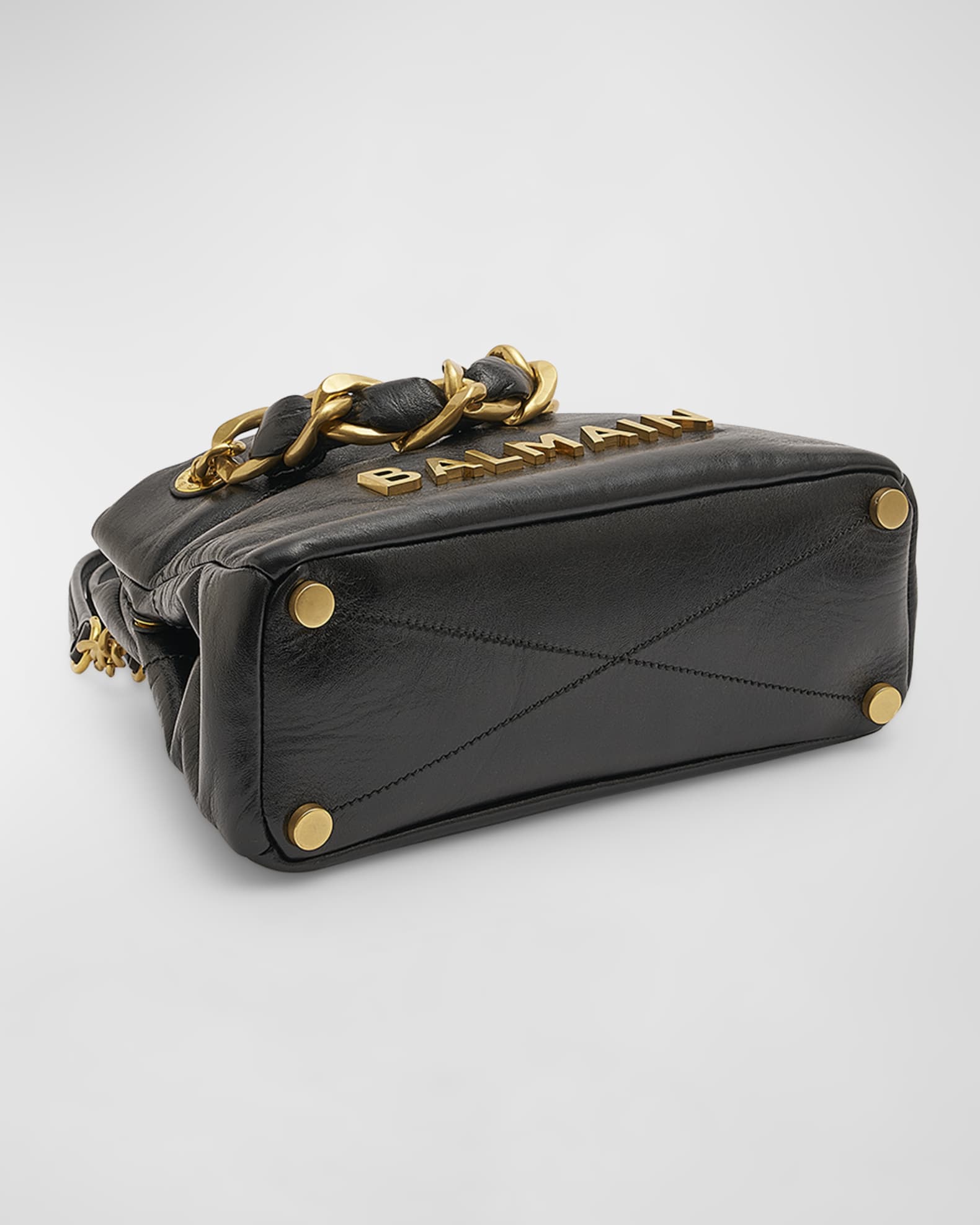 1945 Soft Small Cabas Tote Bag in Crinkled Leather 1
