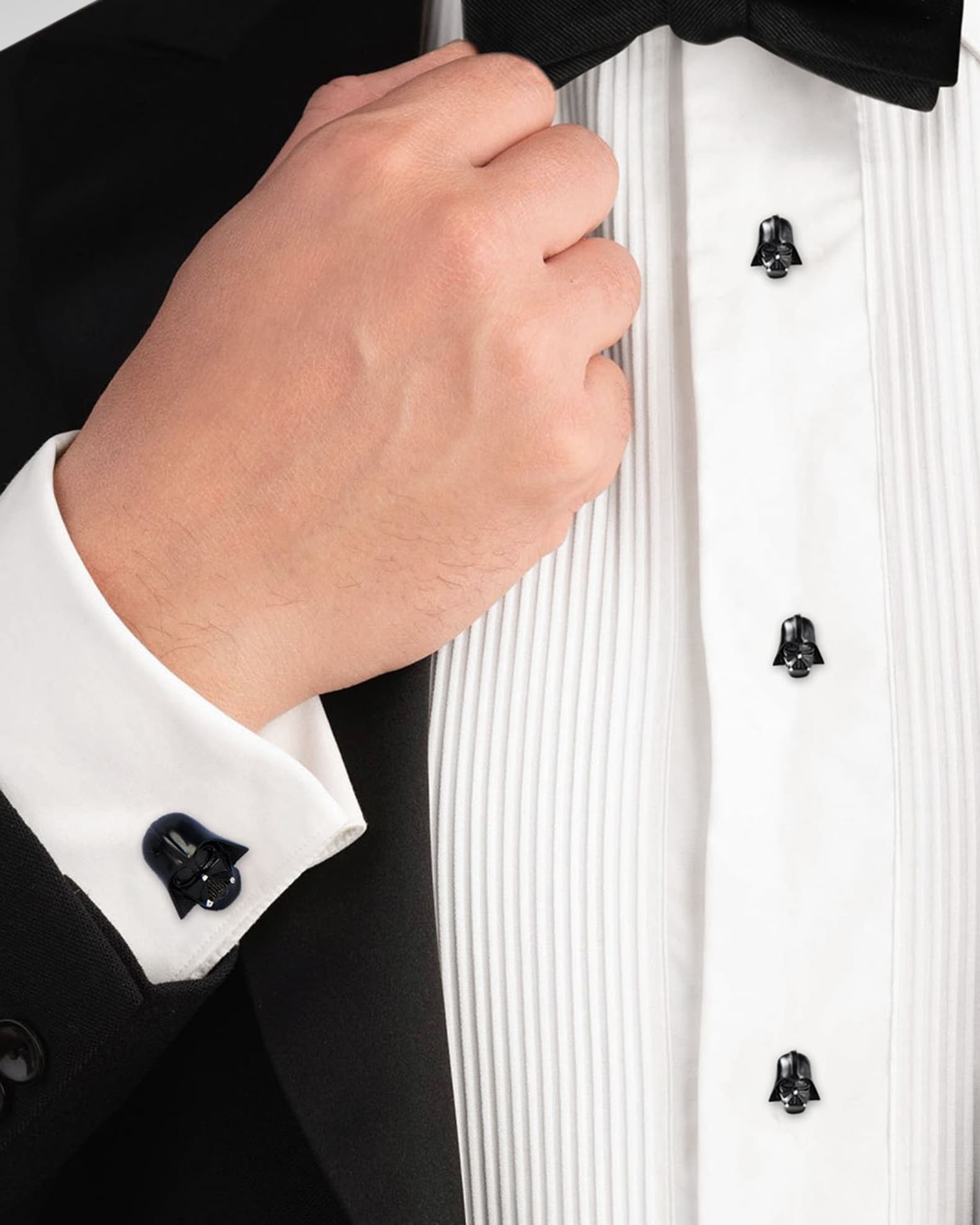 Men's 3D Darth Vader Shirt Studs 1