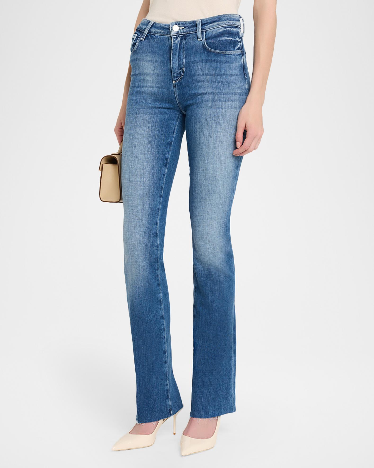 L'AGENCE Ruth High Rise Straight Jeans | Neiman Marcus