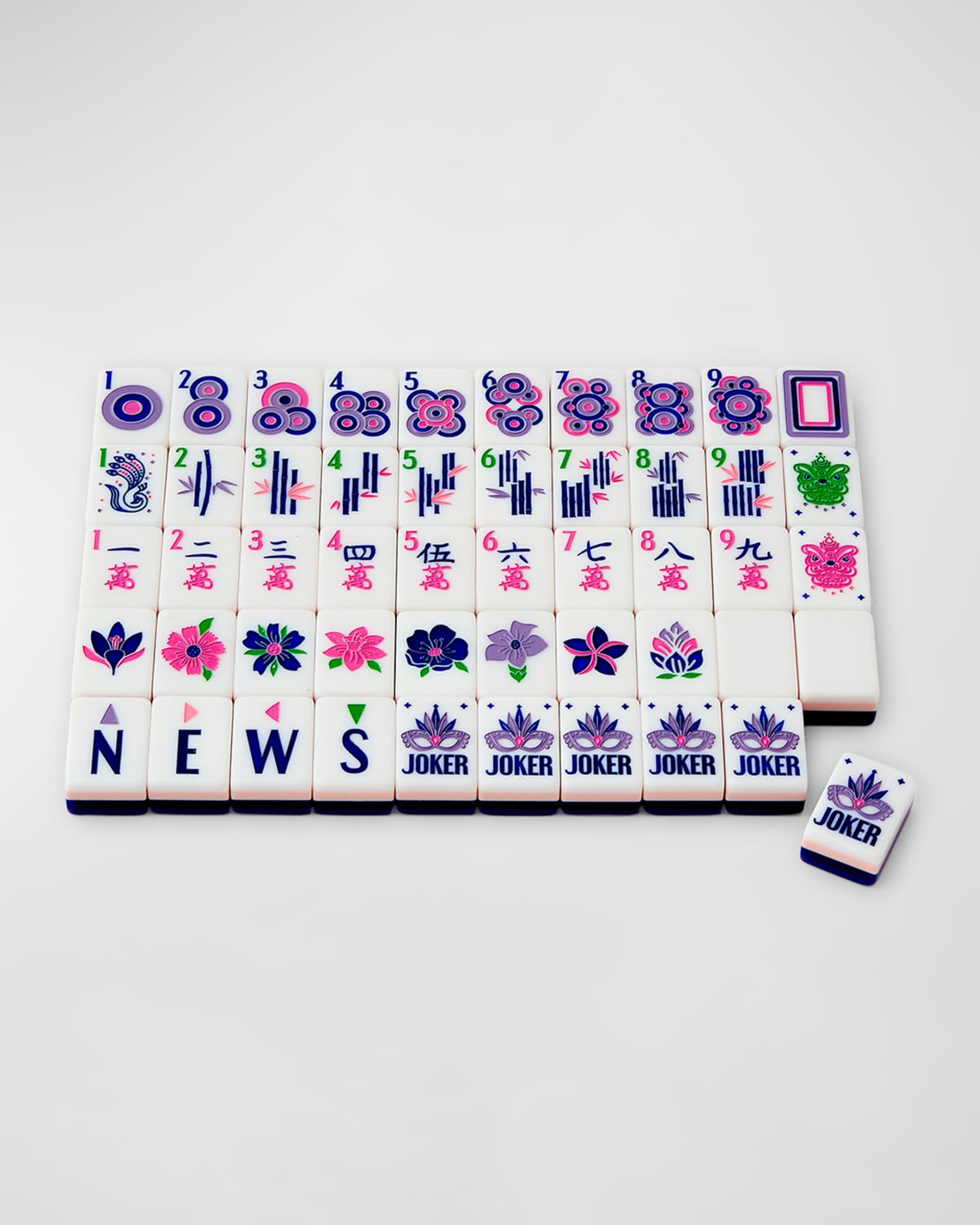 OH MY MAHJONG Ultimate Mahjong Starter Kit, Lilac Soiree