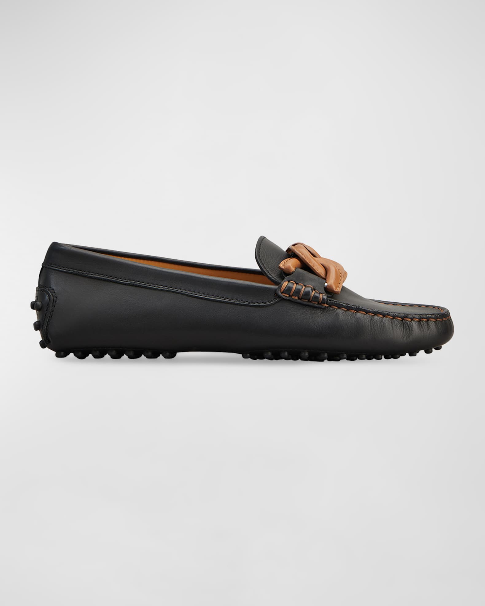 Gommini Bicolor Chain Driver Penny Loafers 0