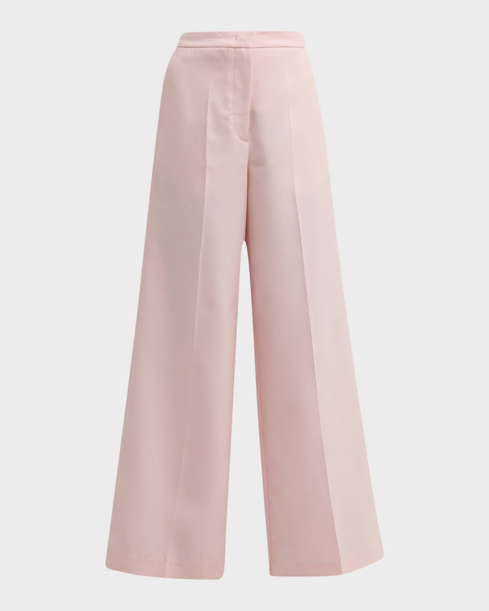 FABIANA FILIPPI High-Rise Wide-Leg Wool-Silk Trousers