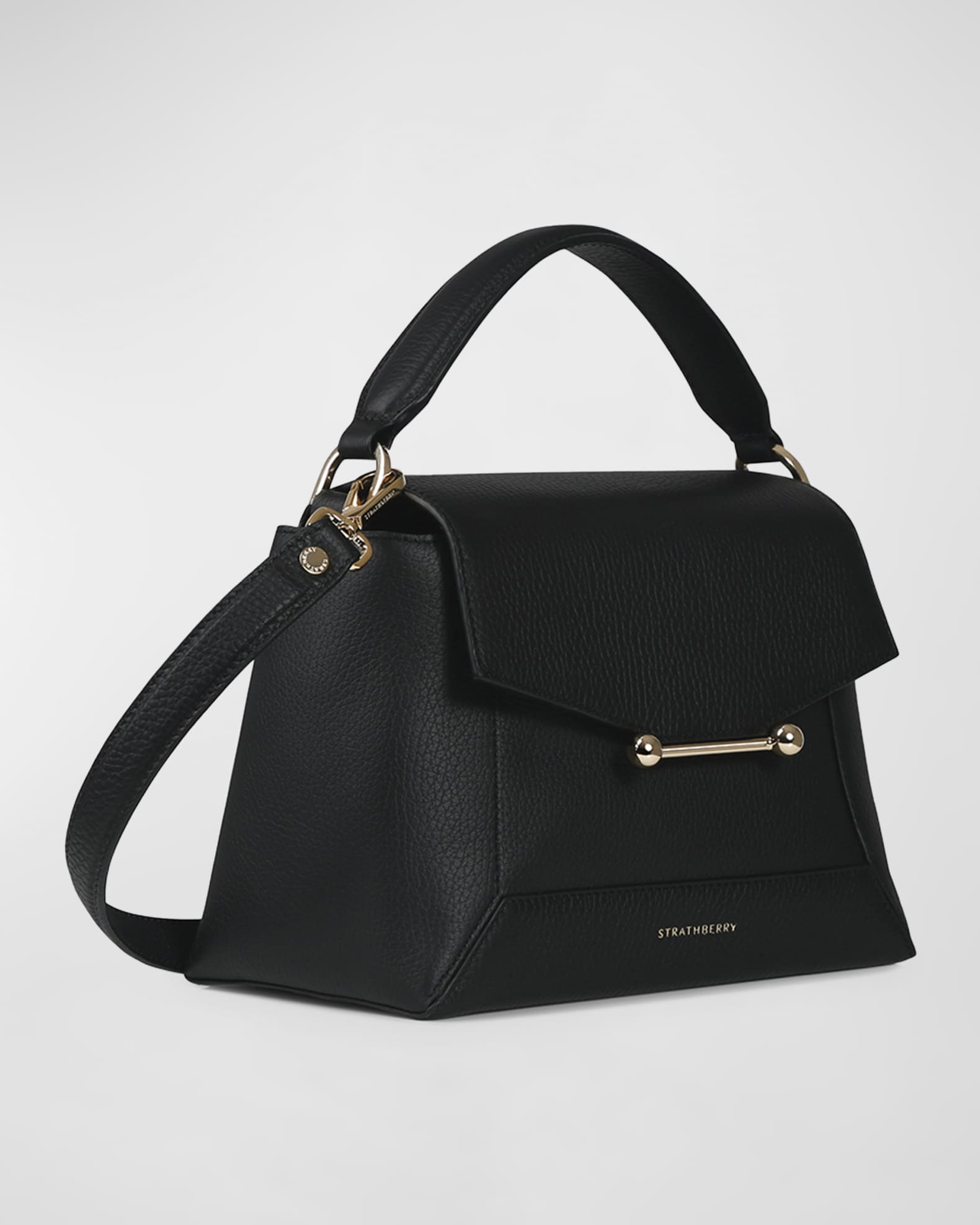 Strathberry Leather Handle Bag - Green Handle Bags, Handbags - STRAT21029