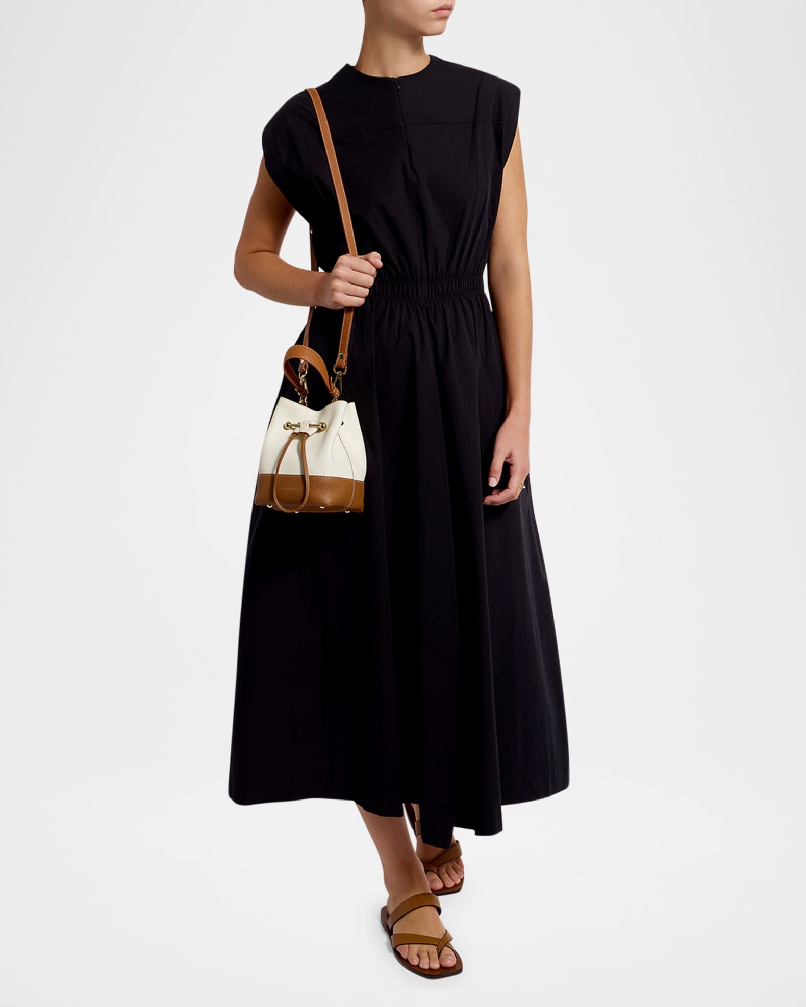 Lana Osette Drawstring Leather Crossbody Bag 1