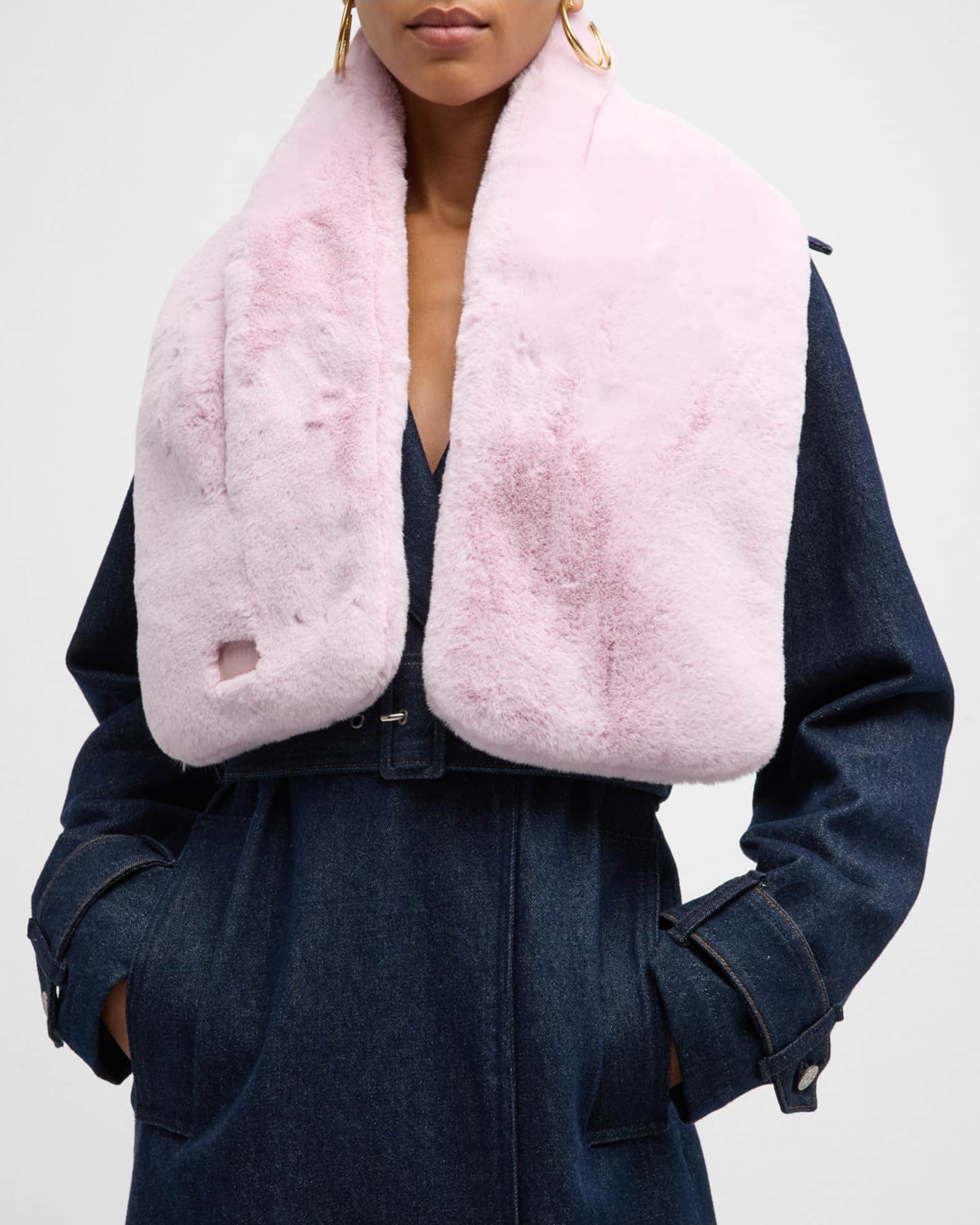 UGG Faux Fur PullThrough Scarf Neiman Marcus