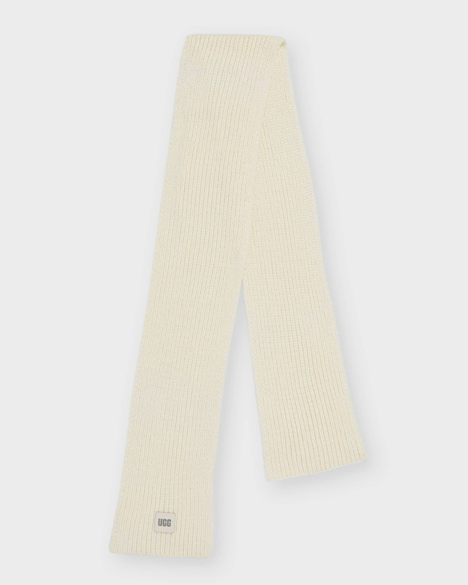 UGG Chunky Rib Knit Wool-Blend Scarf