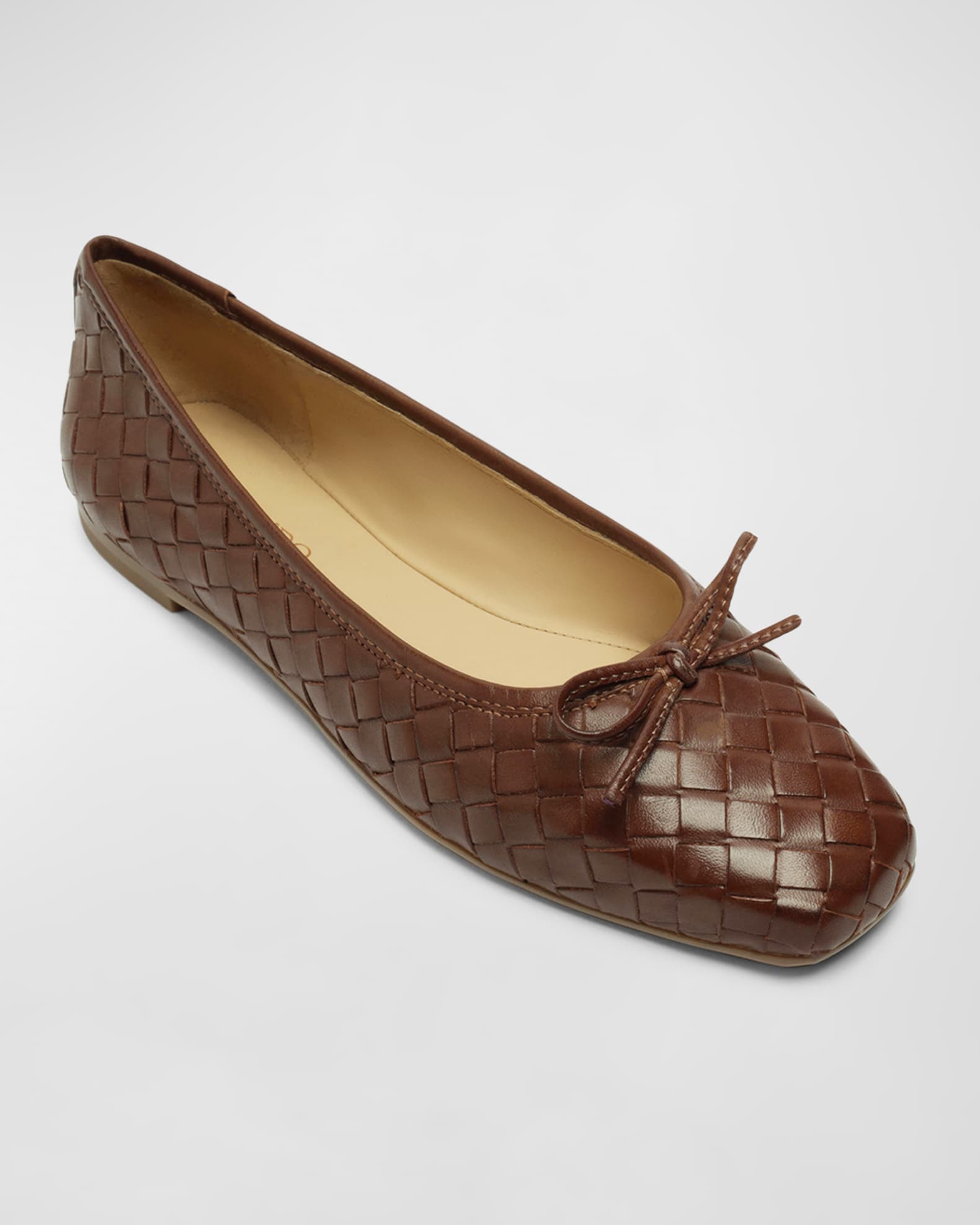 Bernardo Gwynn Woven Ballet Flats Neiman Marcus