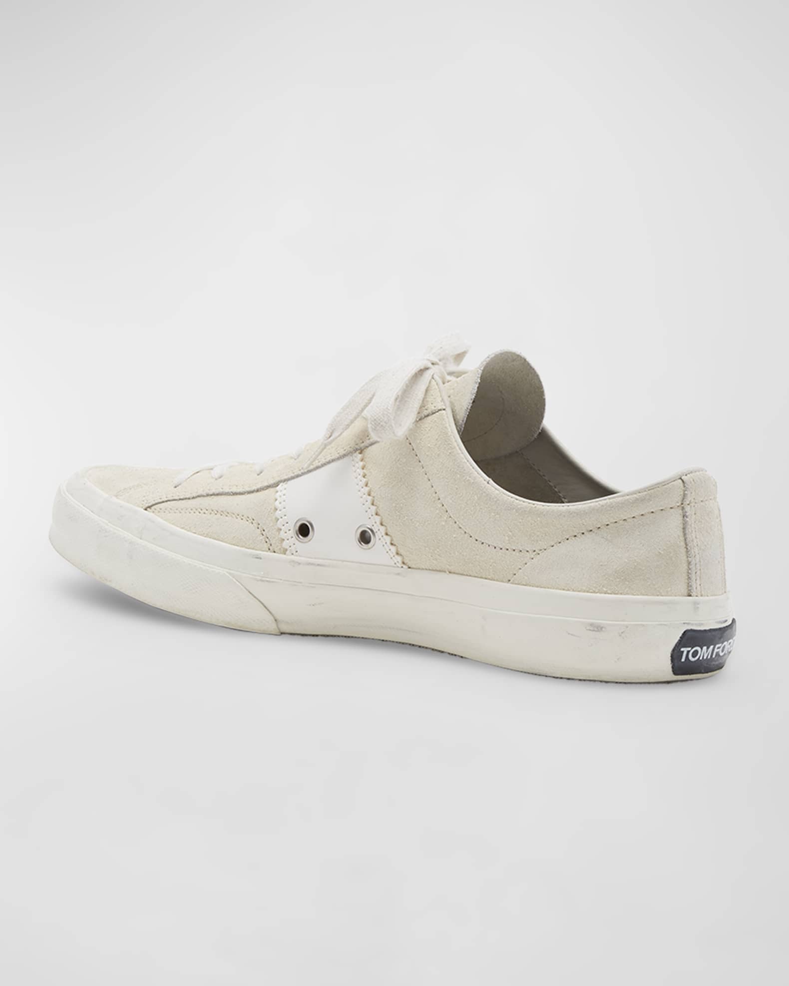 TOM FORD Men's Cambridge Suede Low-Top Sneakers | Neiman Marcus