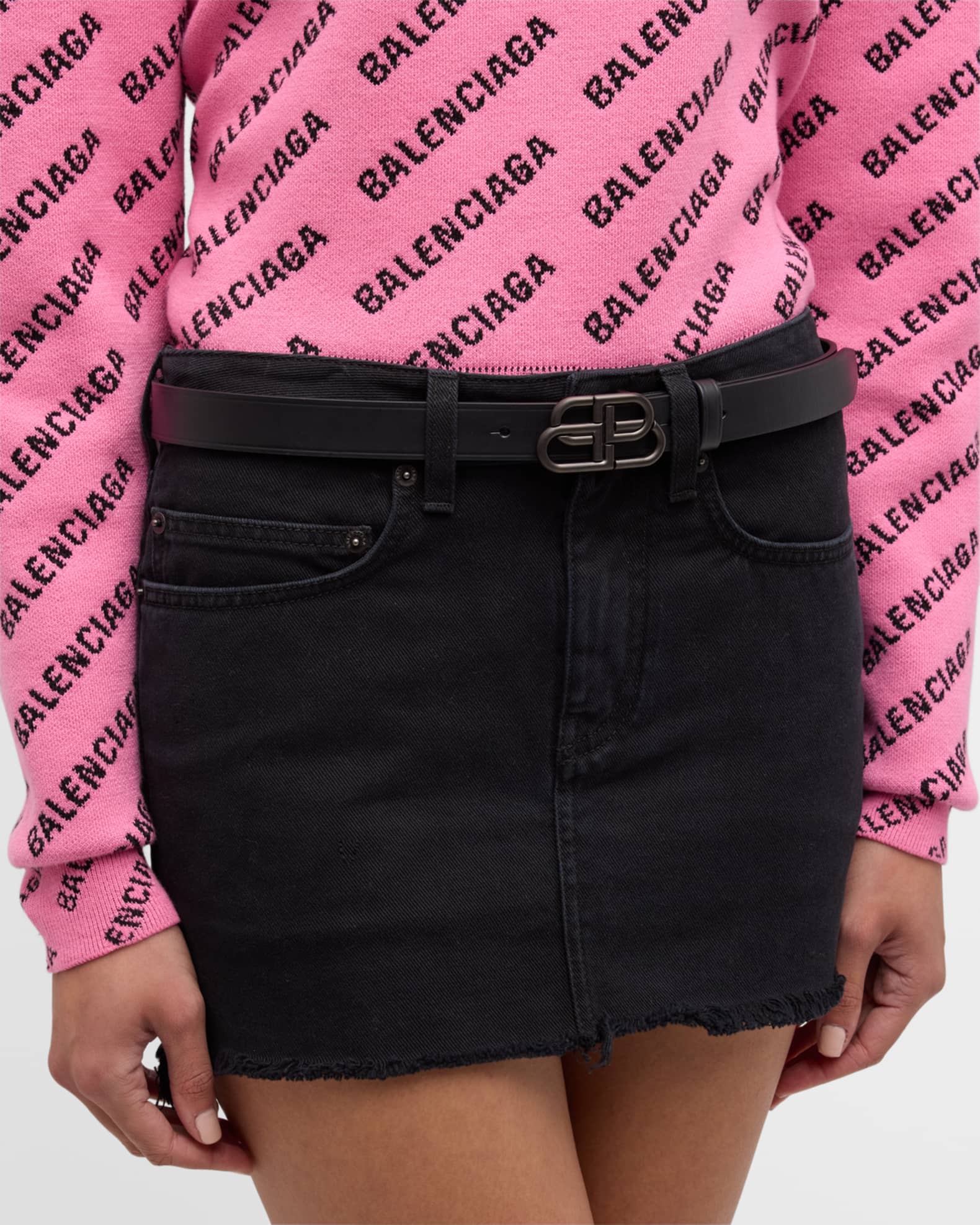 BB Leather Thin Belt 1