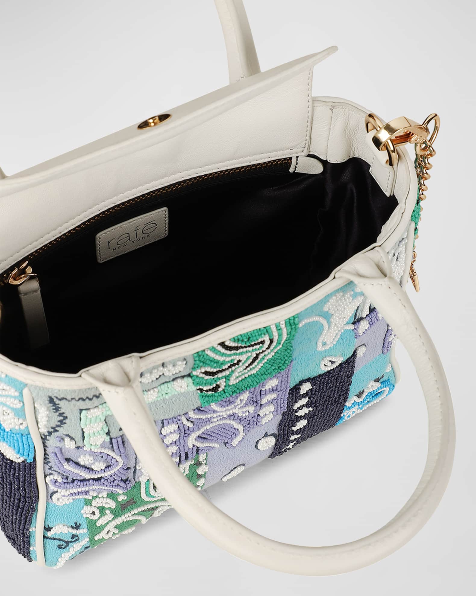Beaded mini tote bag best sale