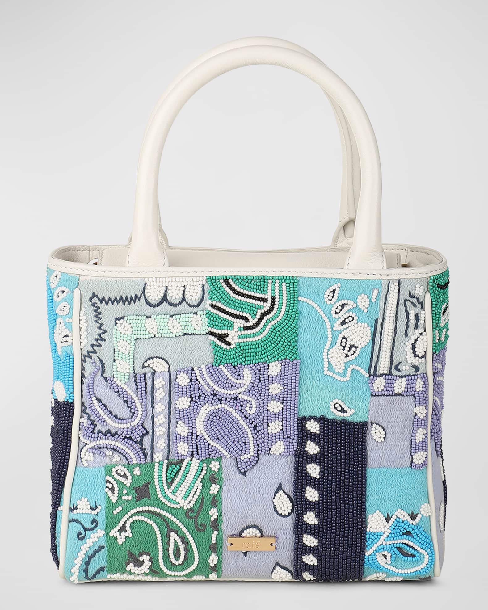 Rafe Tasha Small Beaded Tote Bag | Neiman Marcus
