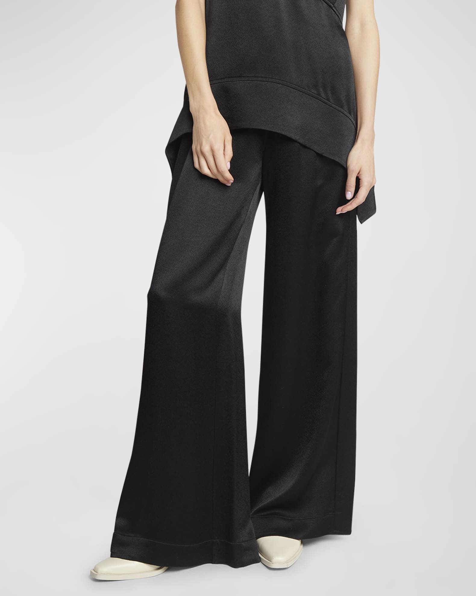 White Label Hazel mid-rise wide-leg pants
