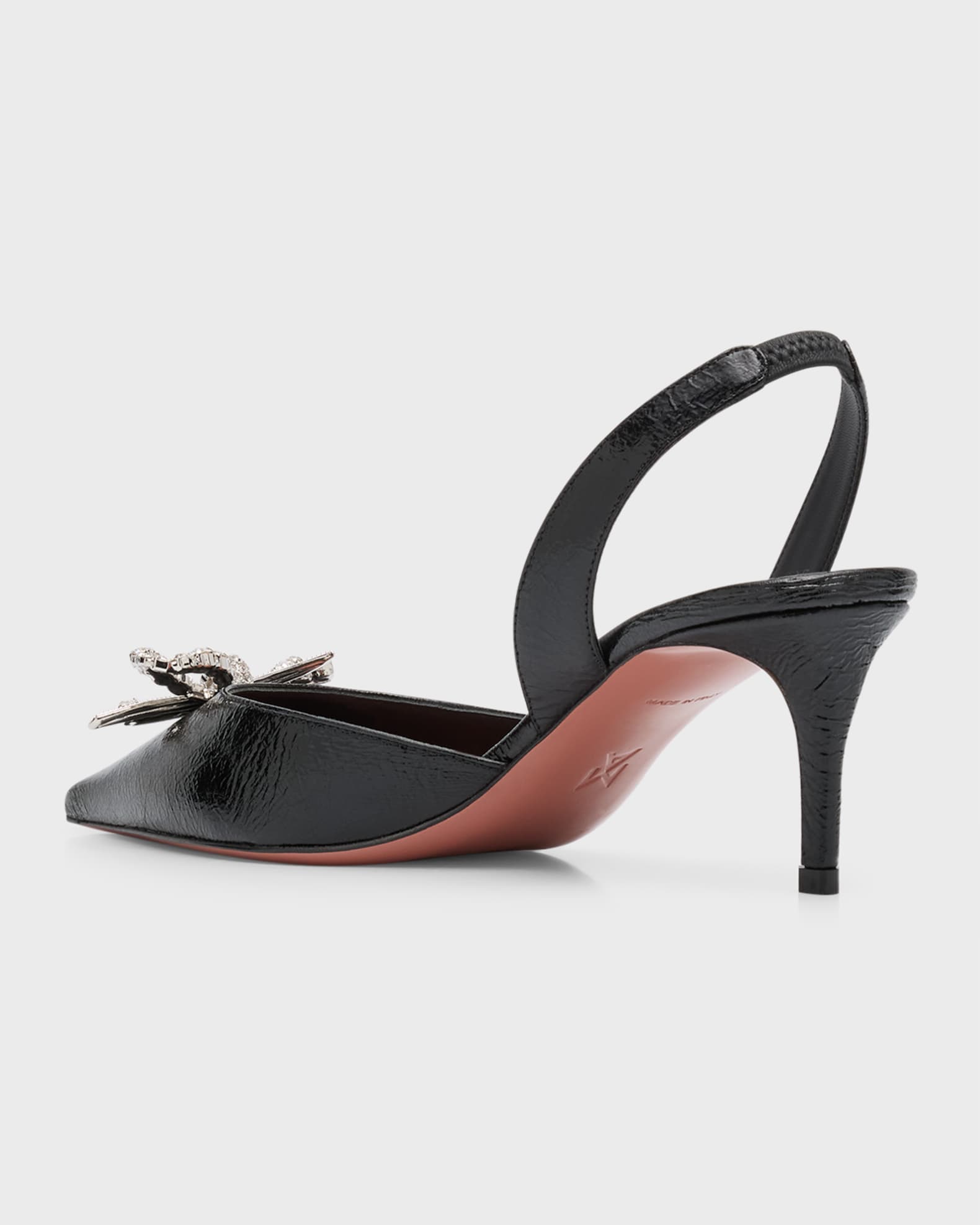 Amina Muaddi Rosie Crystal Bow Slingback Pumps | Neiman Marcus