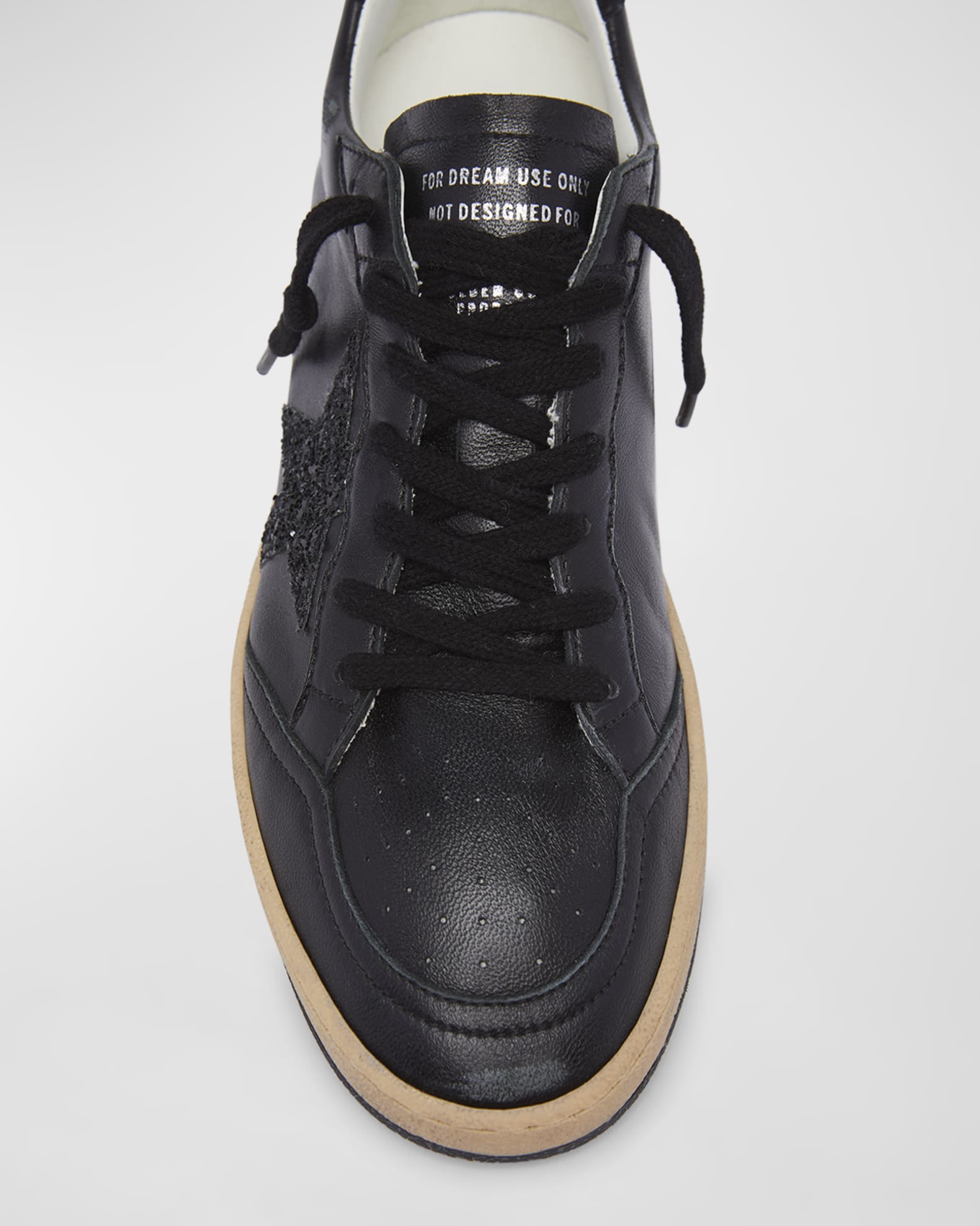 Golden Goose Ball Star Glitter Napa Leather Sneakers | Neiman Marcus