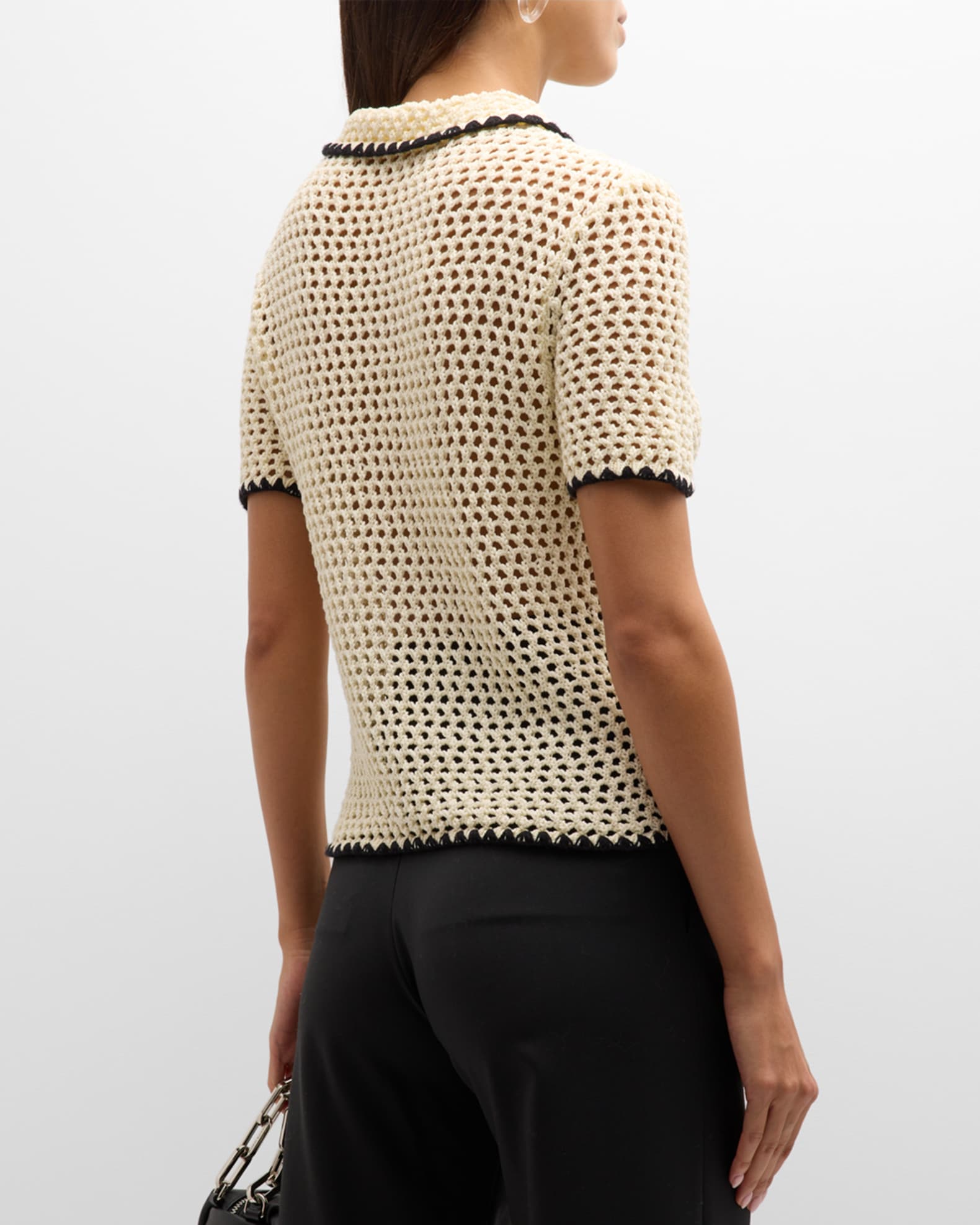 WYNN HAMLYN lace detail shirt