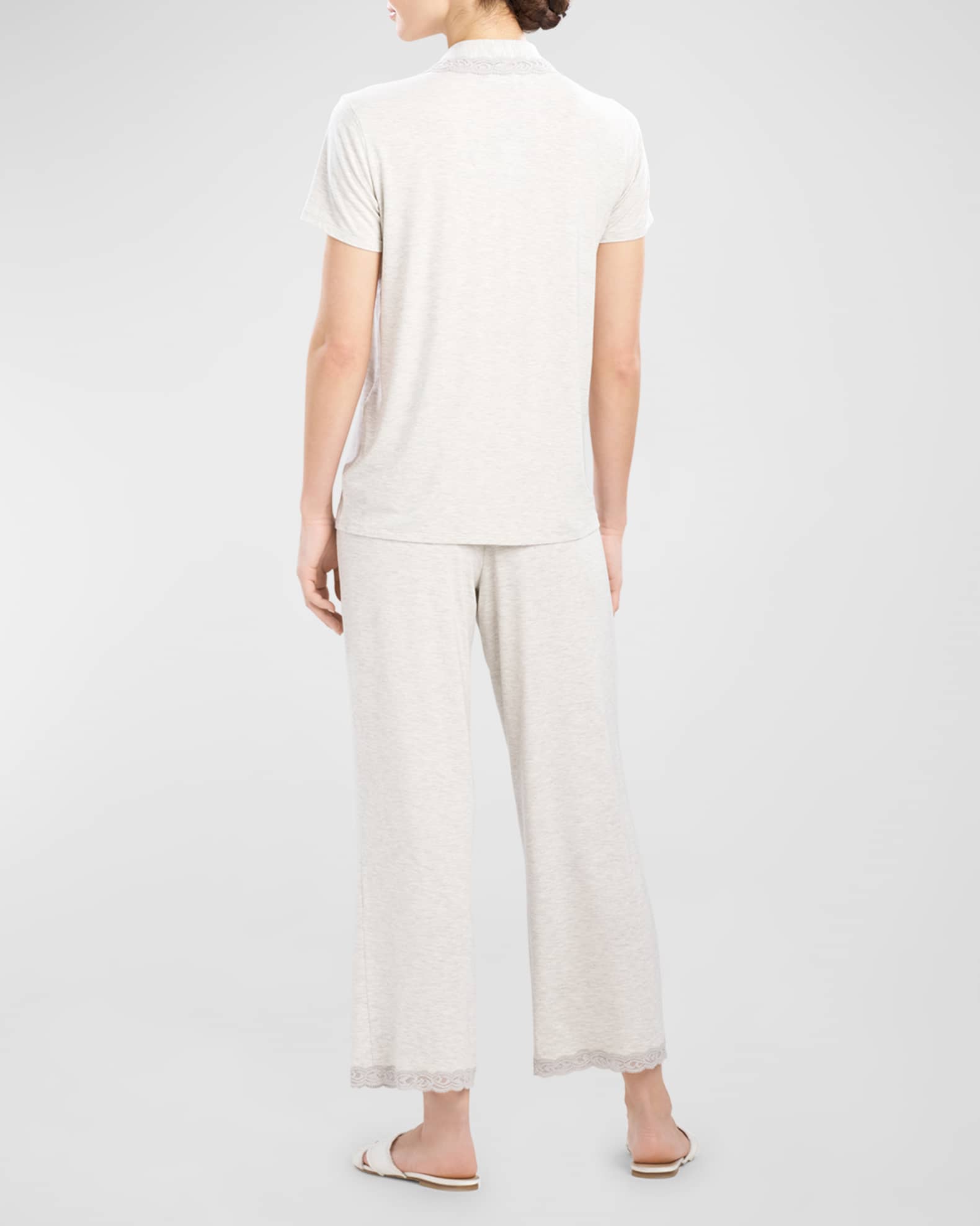Feathers Essentials Lace-Trim Jersey Pajama Set 1