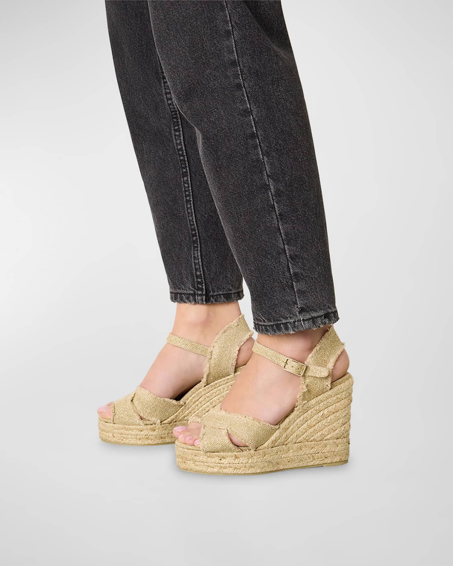 Espadrilles Castaner - Bromelia denim wedge espadrilles - BROMELIA8310