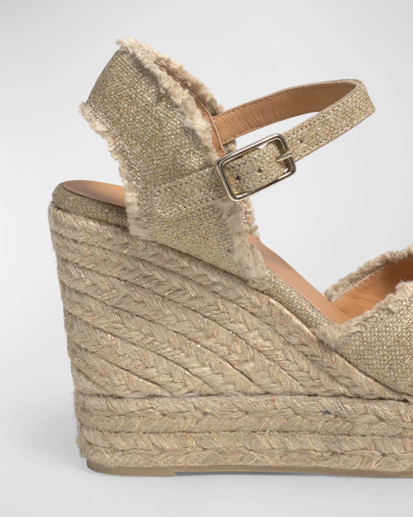 Castaner Bromelia Frayed Canvas Wedge Espadrilles | Neiman