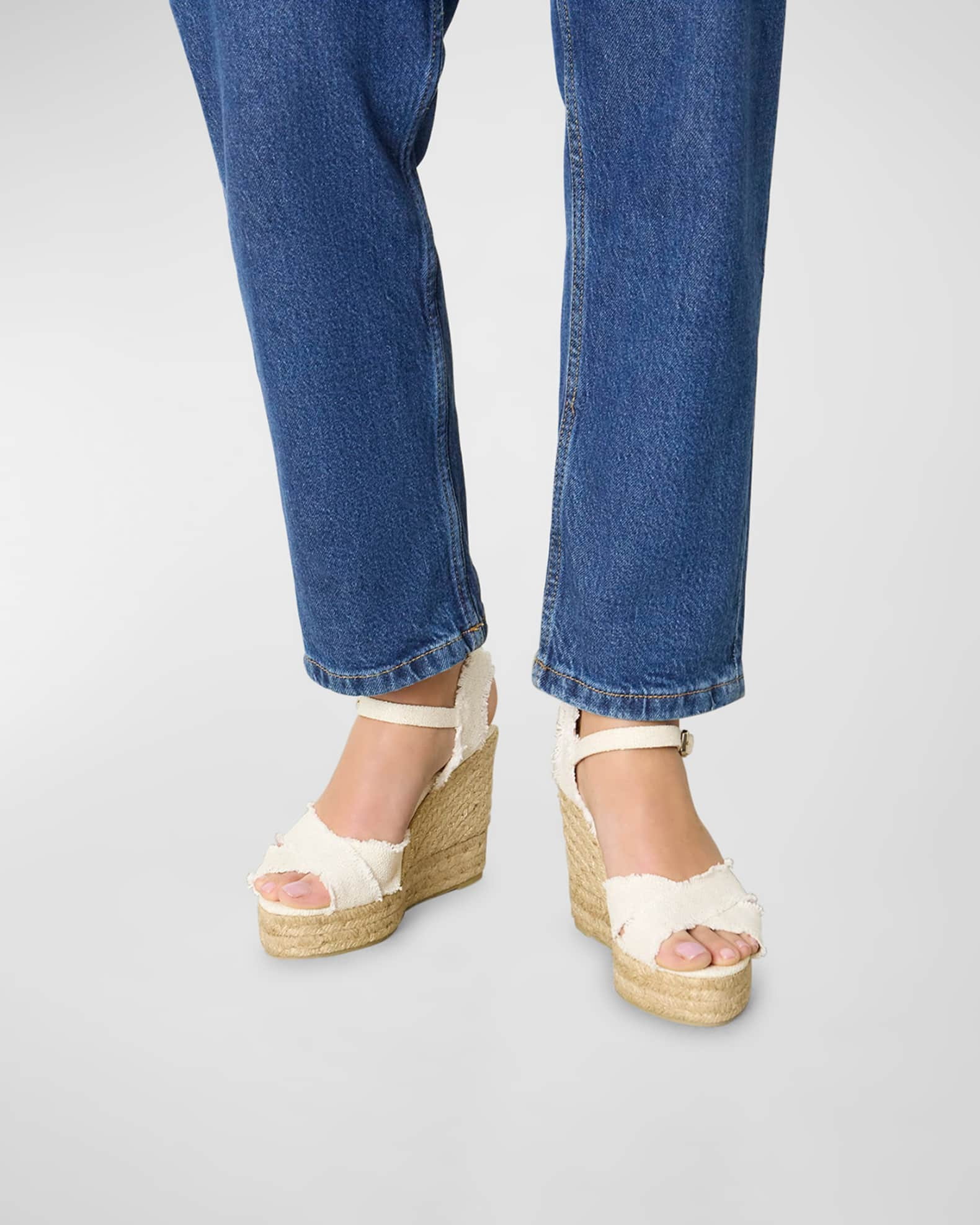 Espadrilles Castaner - Bromelia denim wedge espadrilles - BROMELIA8310