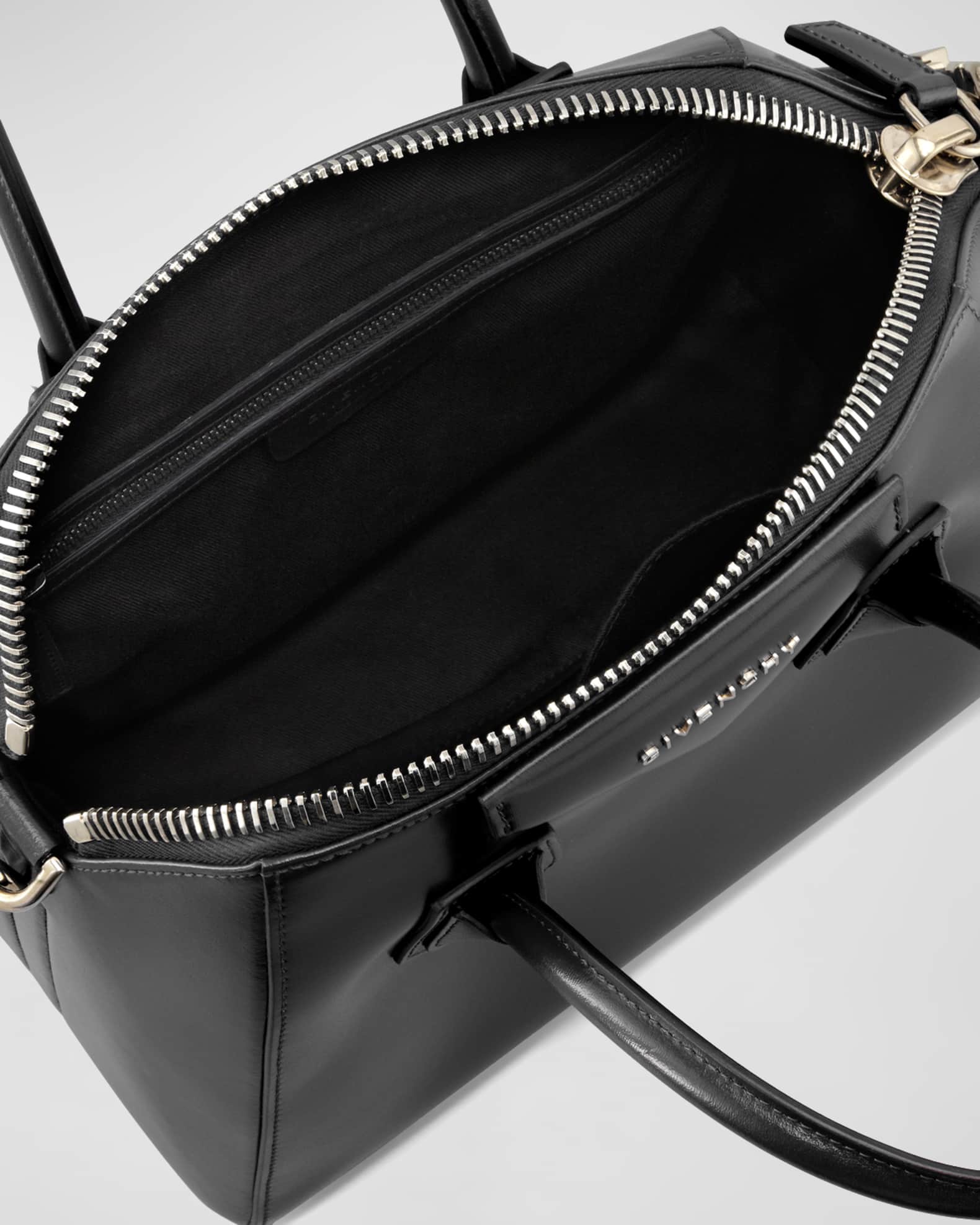 Givenchy Antigona Small Top Handle Bag in Box Leather | Neiman Marcus