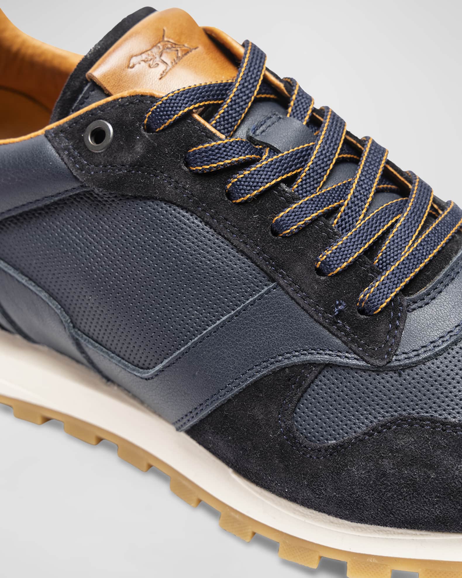 Rodd Gunn Men s Quarry Hill Leather and Suede Low Top Sneakers Neiman Marcus