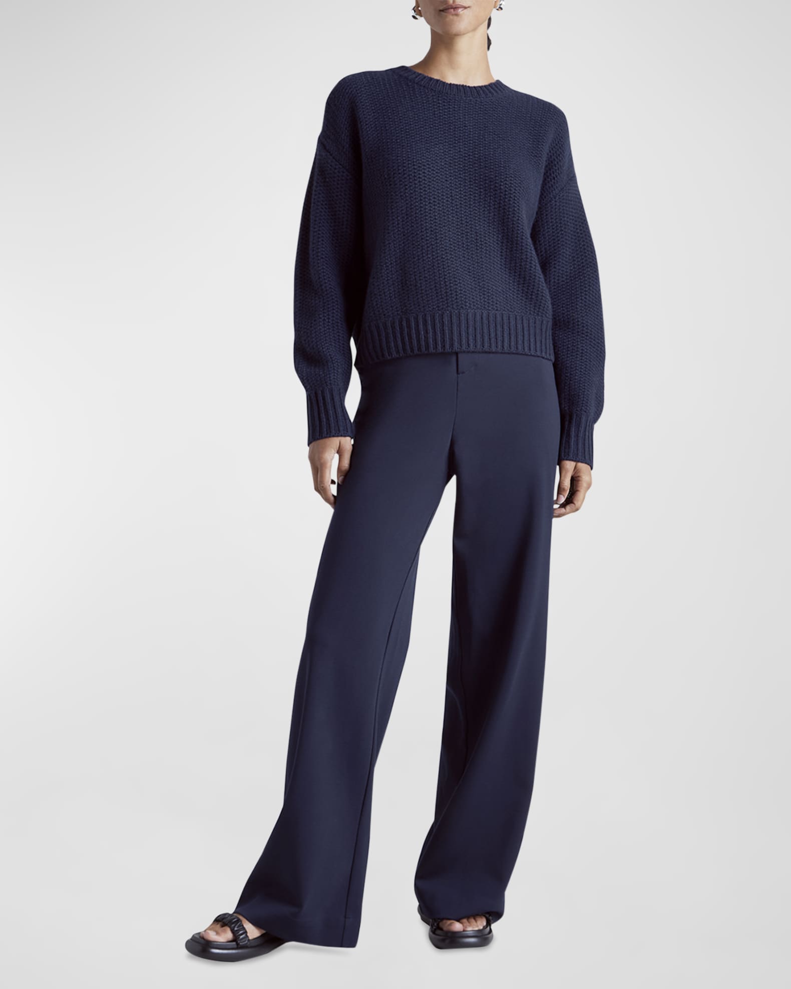Splendid x Kate Young Cashmere Crewneck Sweater | Neiman Marcus