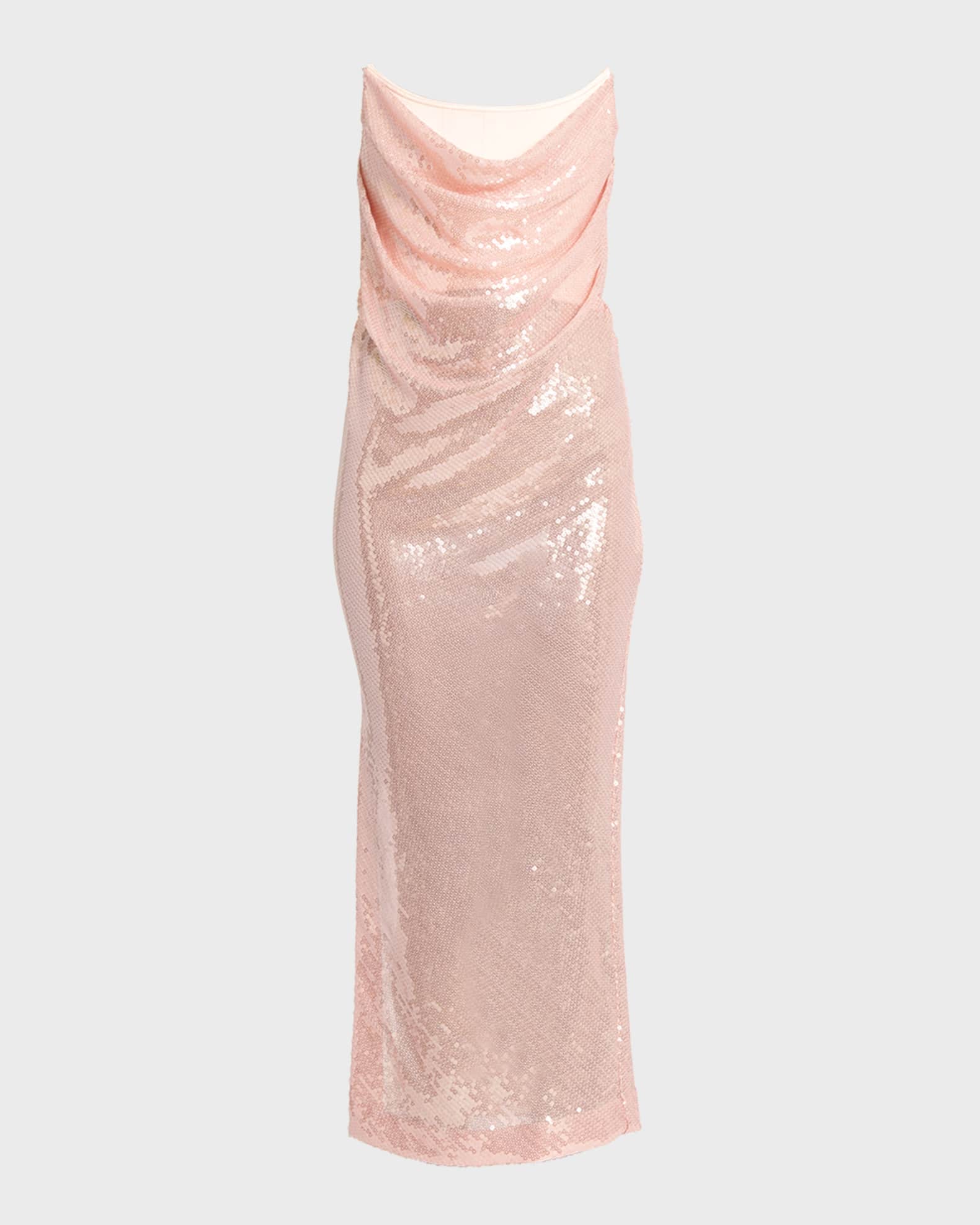 Alex Perry Red Sequin Gown Dress