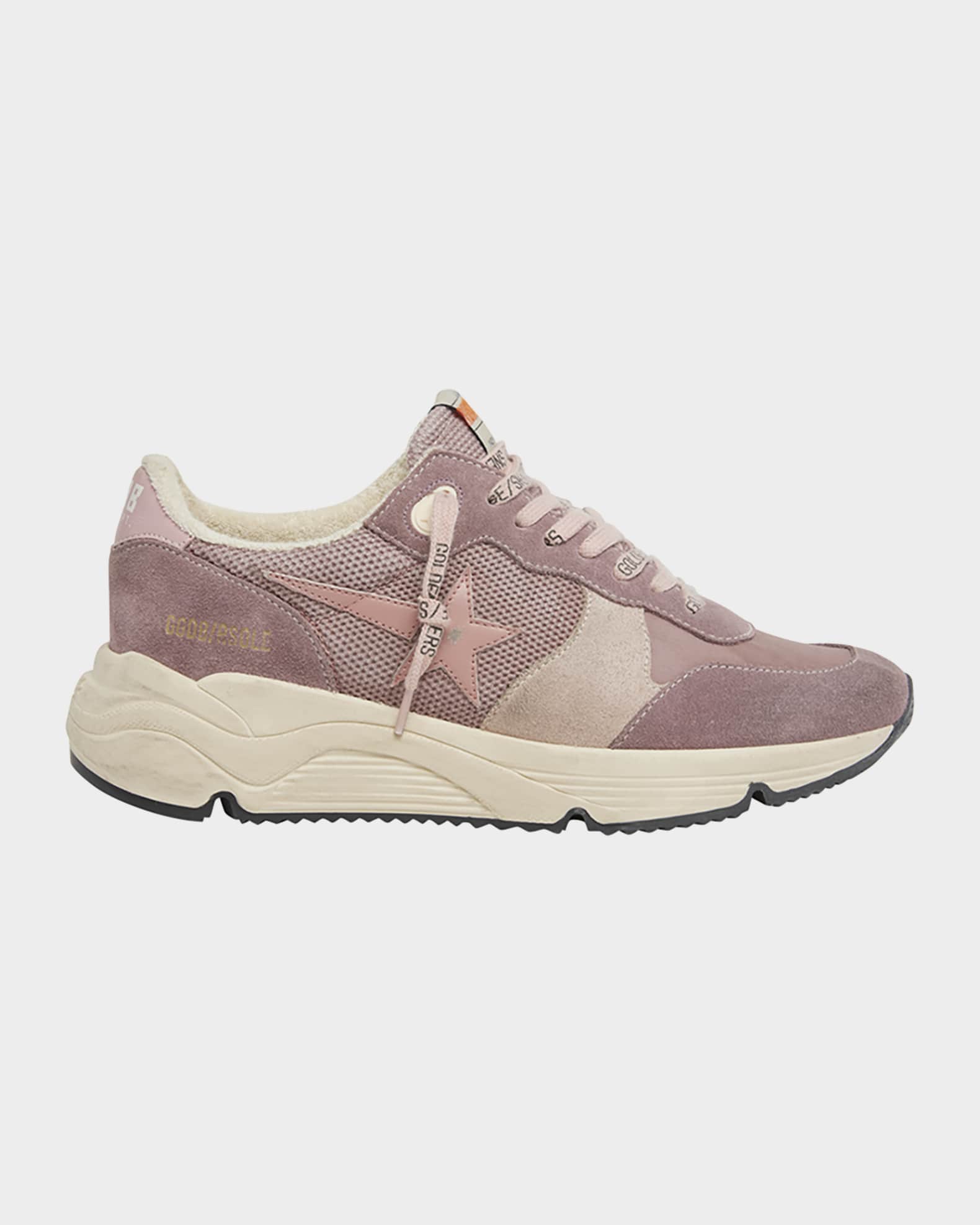 【送料&関税込】Golden Goose Multicolor Leather Running Sole Golden Goose Running Sole Mixed Leather Sneakers | Neiman Marcus
