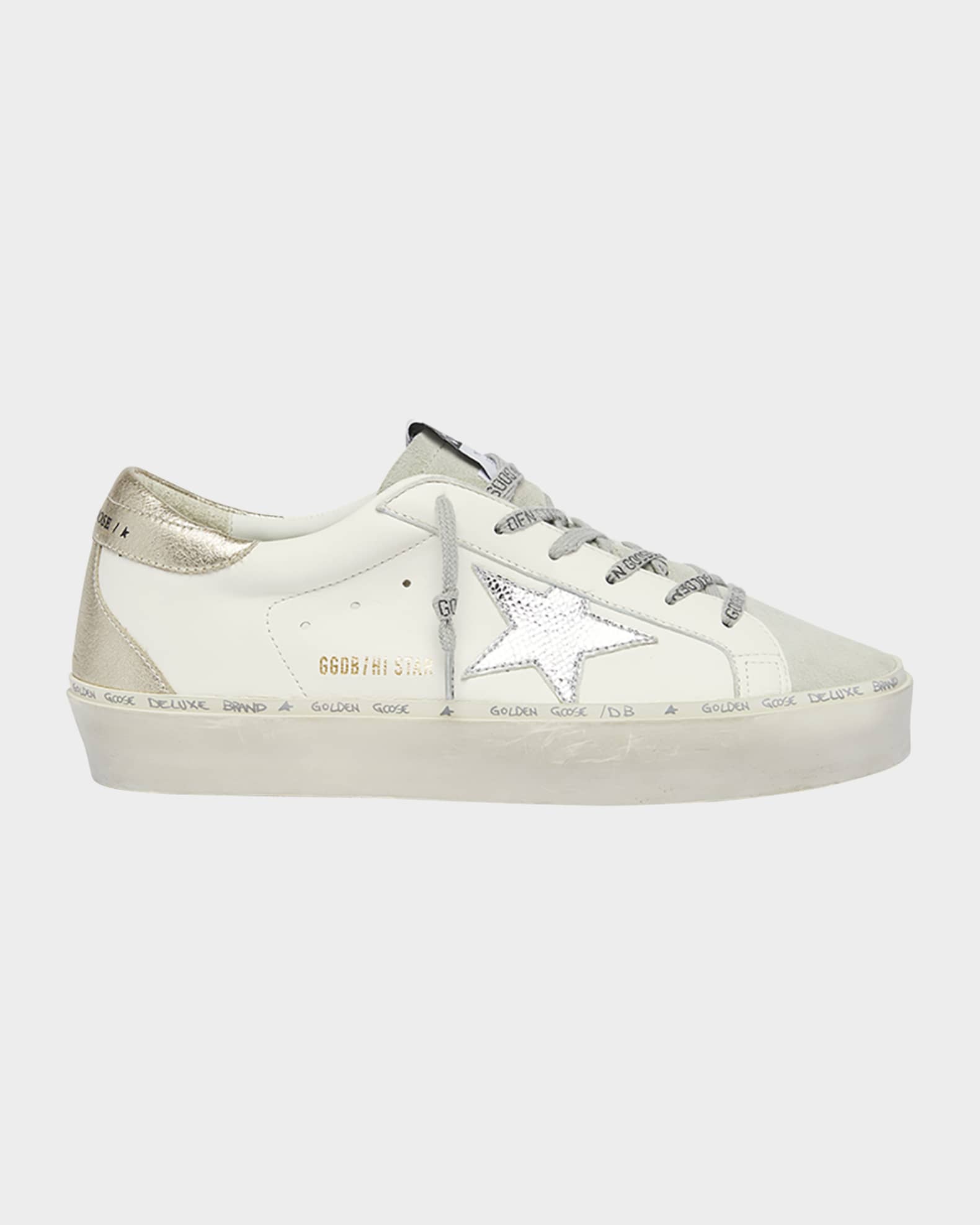Golden Goose Hi Star Embossed Leather Low-Top Sneakers | Neiman Marcus