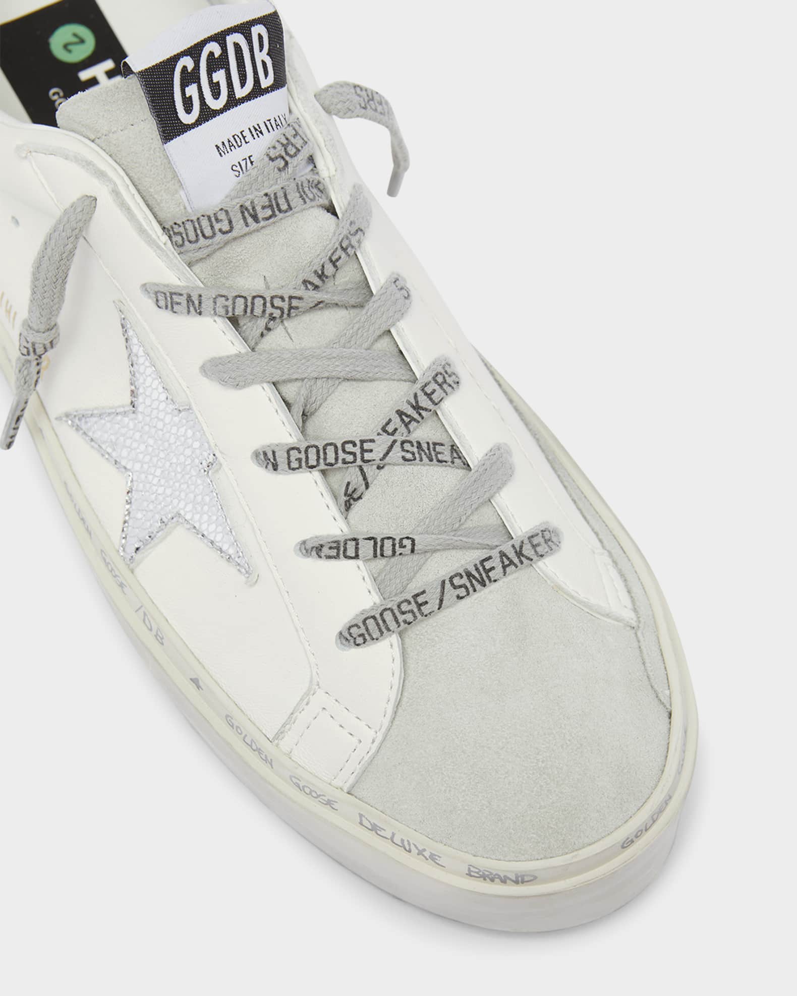 Golden Goose Hi Star Embossed Leather Low-Top Sneakers | Neiman Marcus