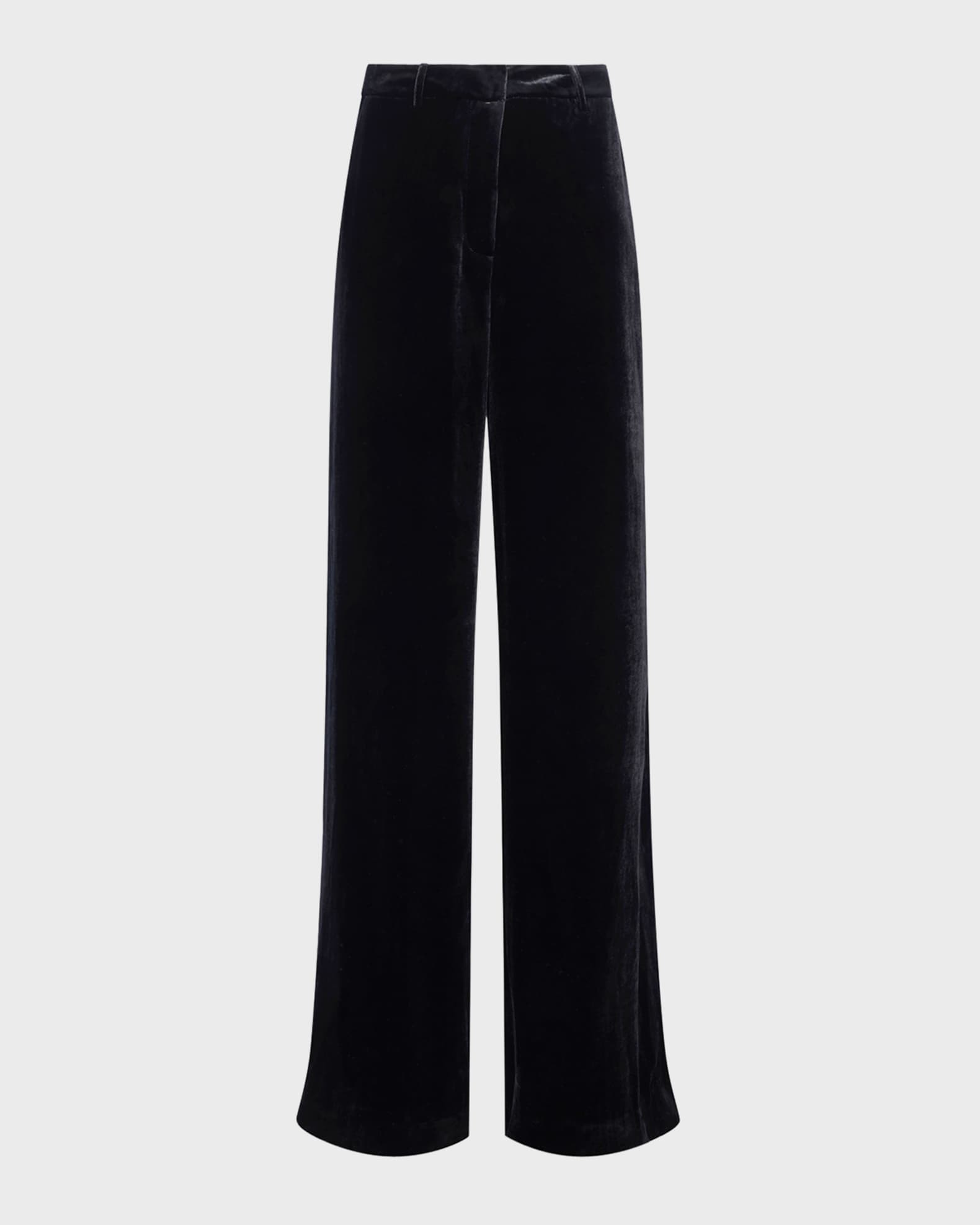 Pilar Velvet Wide-Leg Pants 0