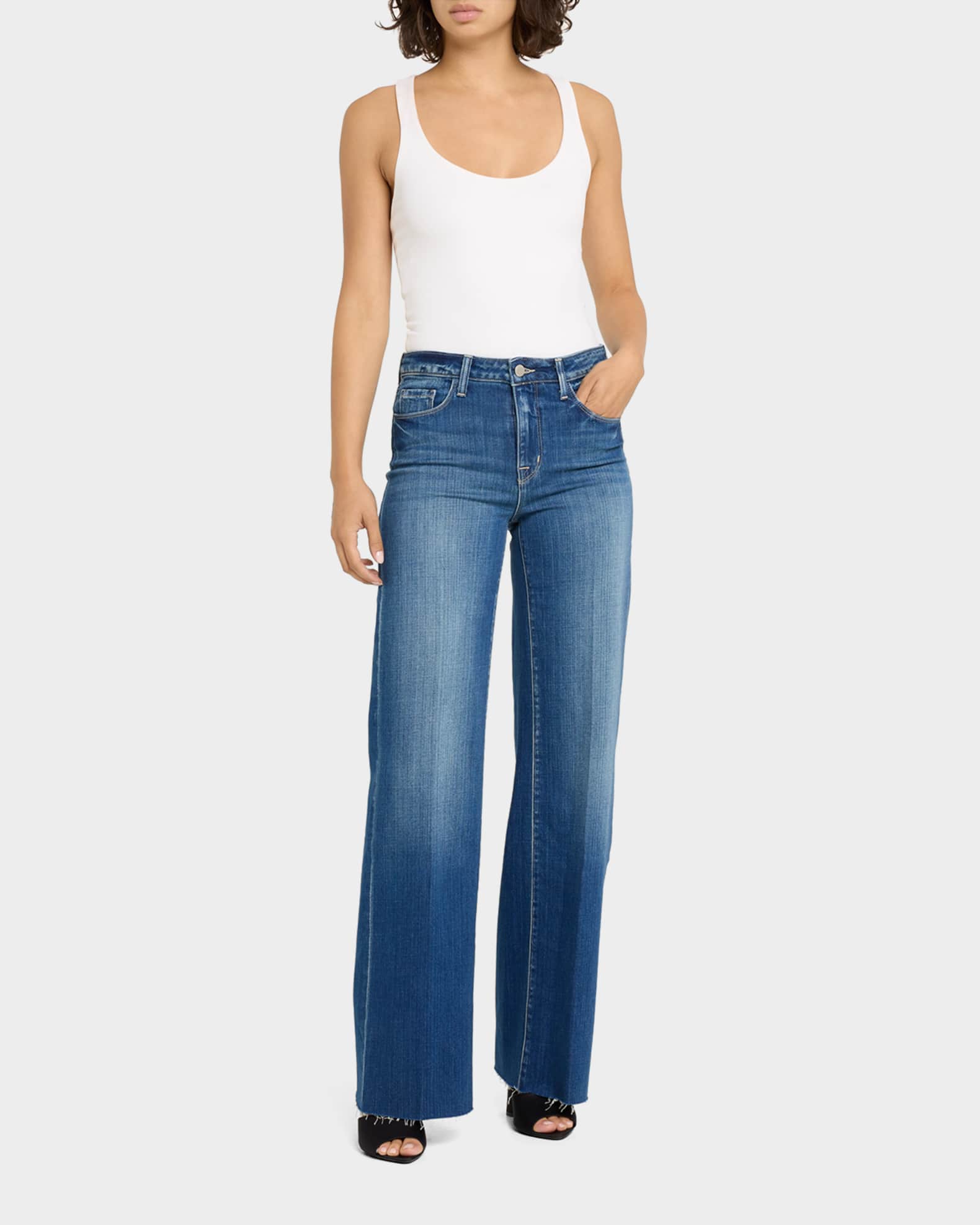 Scottie High Rise Wide-Leg Jeans 1