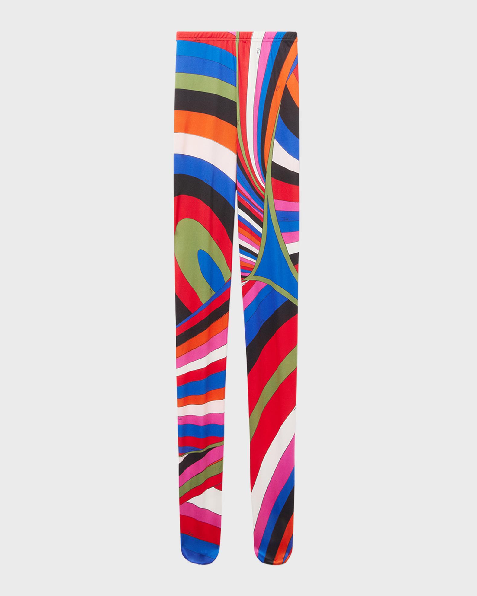 Emilio Pucci Geometric High-Waisted Tights | Neiman Marcus