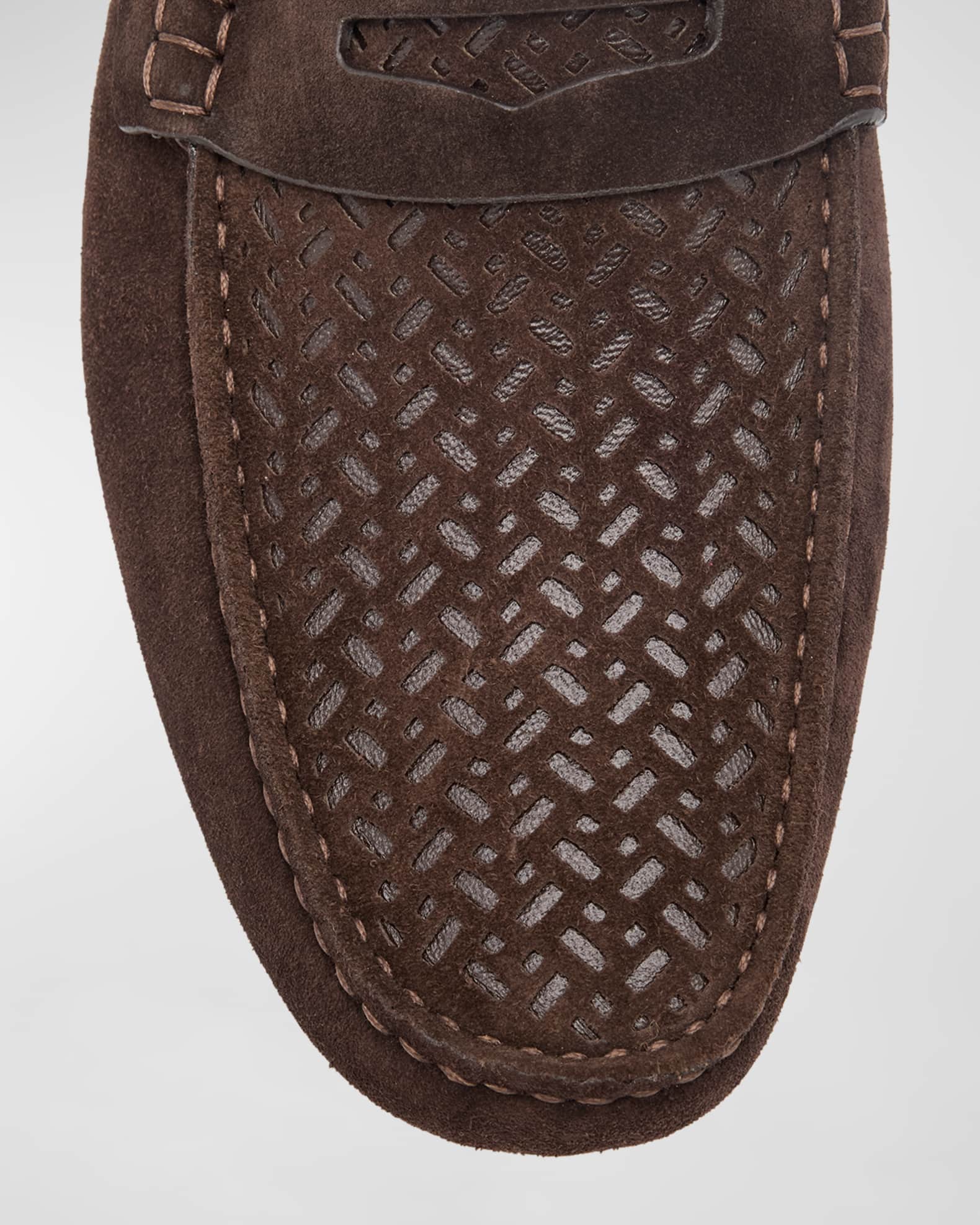 Armani driving shoes hot sale