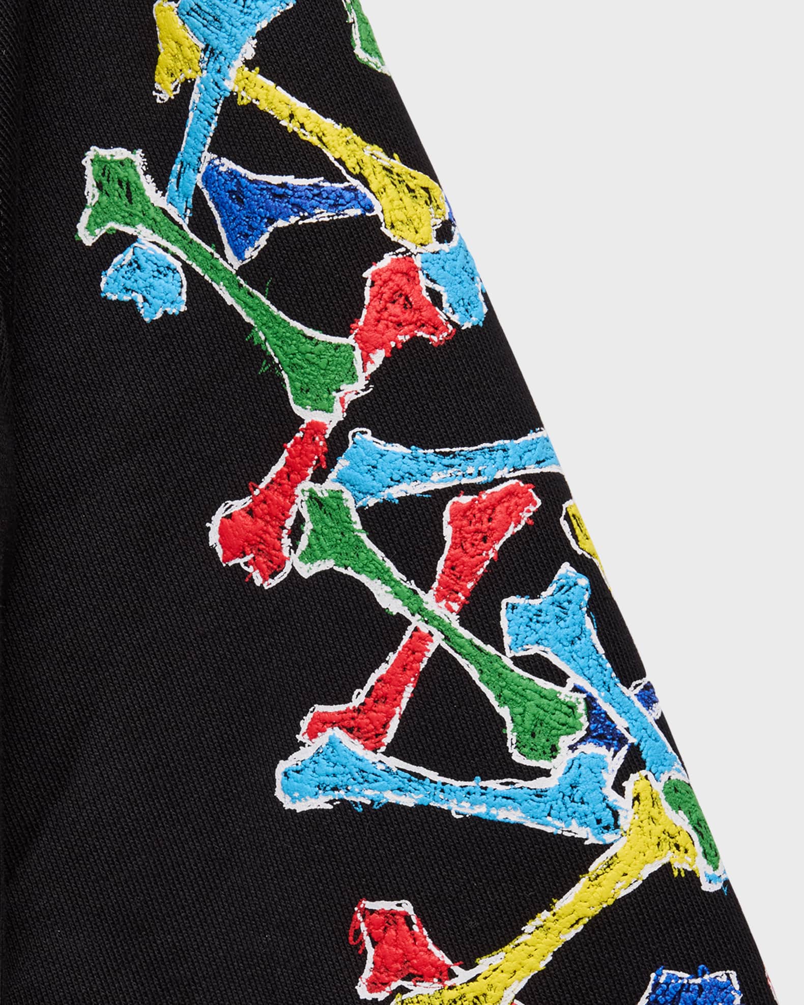 Amiri Kid's Bones Scribble Cotton Hoodie, Size 4-12 | Neiman Marcus