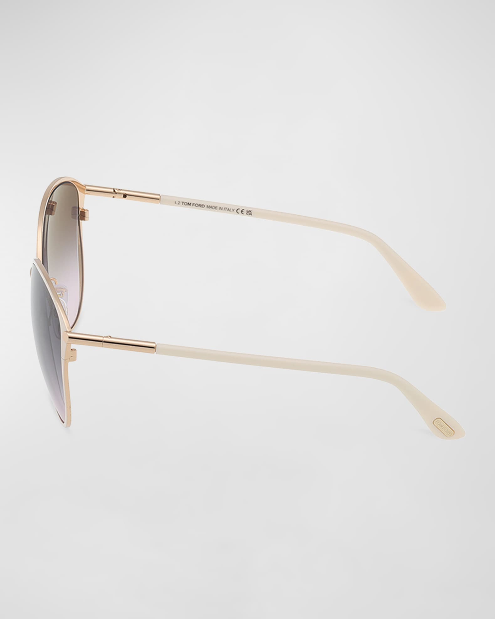 Tom ford round gradient metal sunglasses hot sale