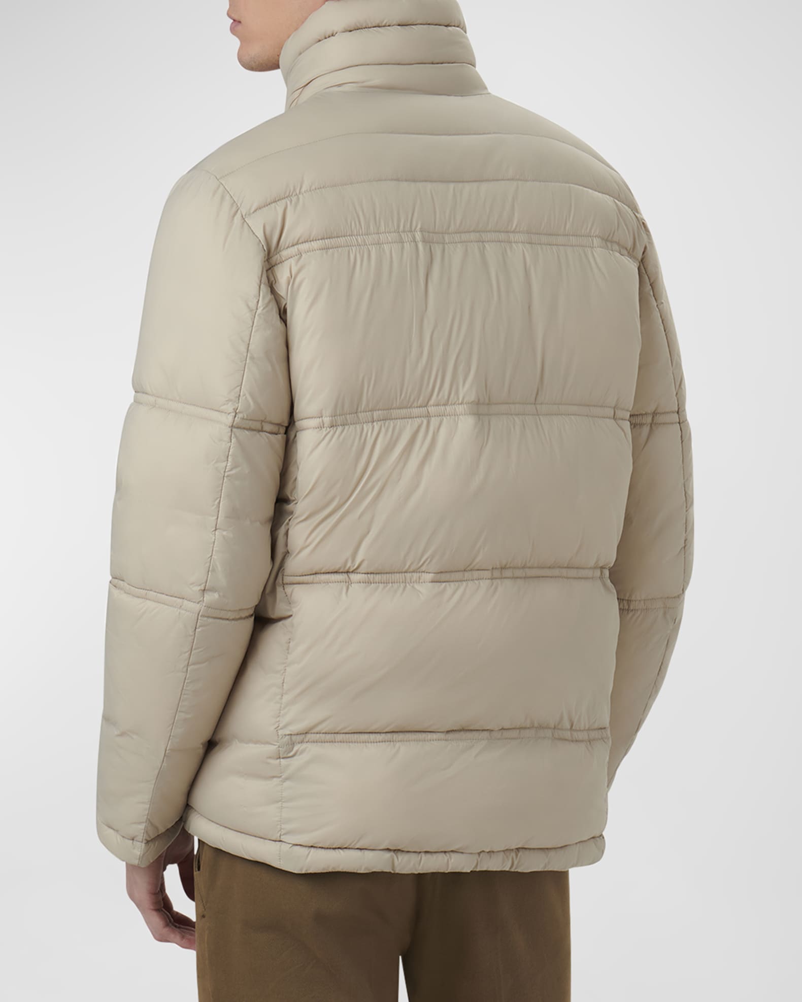 Bugatchi Men's Nylon Puffer Jacket | Neiman Marcus