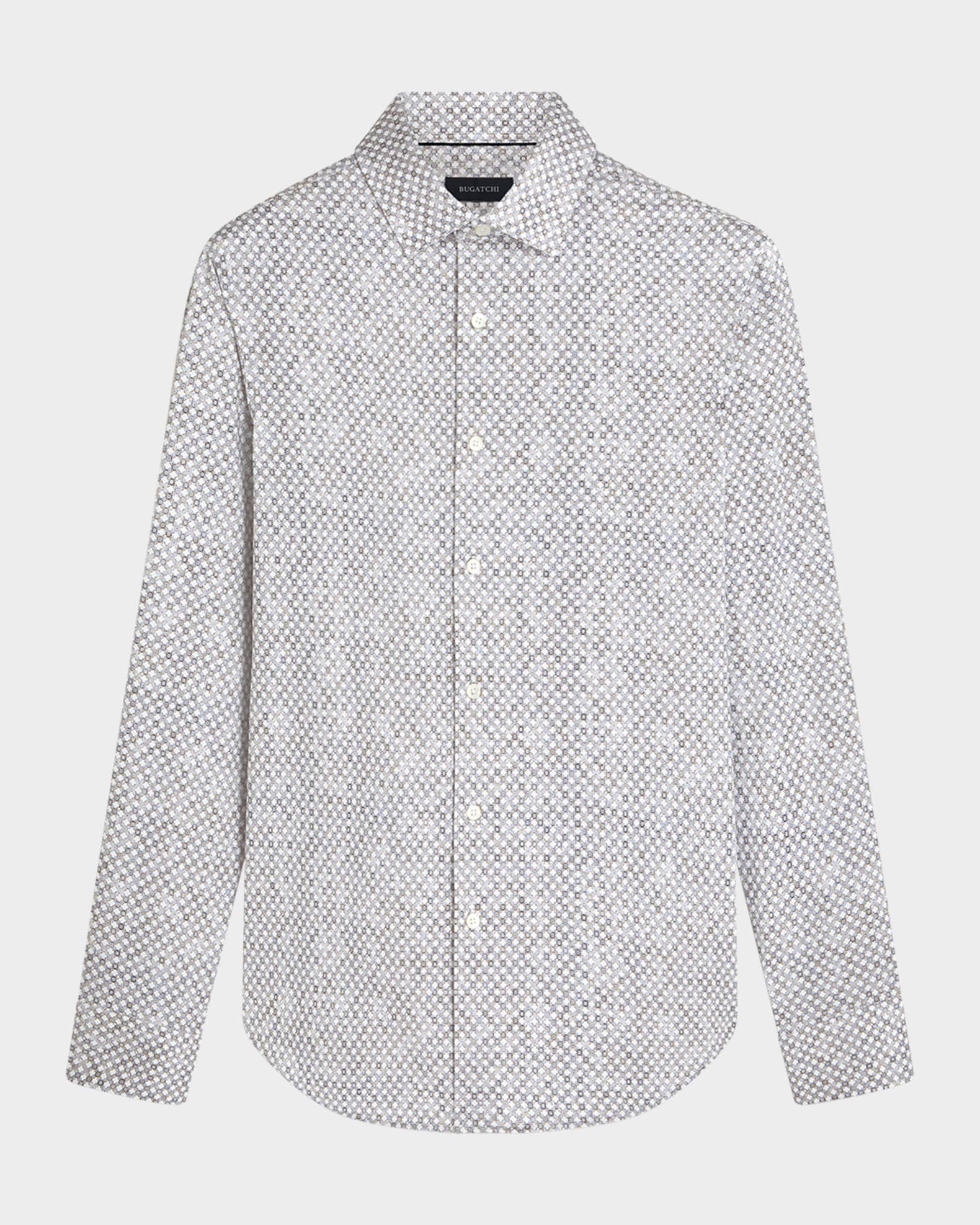 Men's James Ooohcotton Micro-Geometric Sport Shirt 0