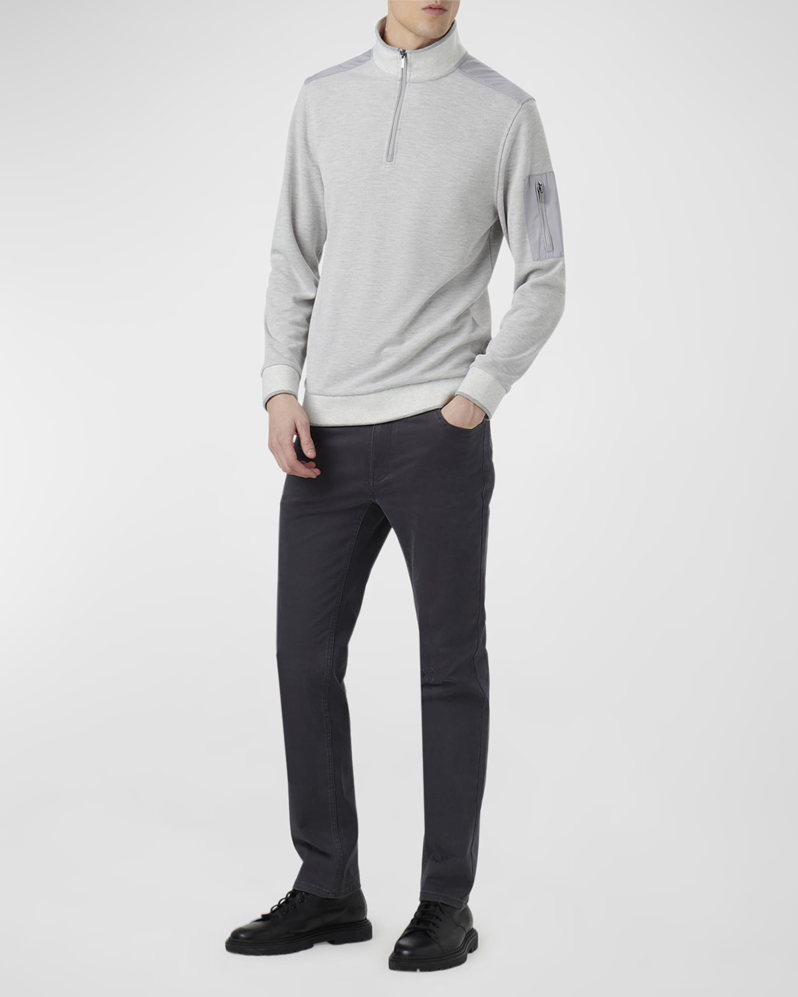 Men's Quarter-Zip Pullover Sweater 1